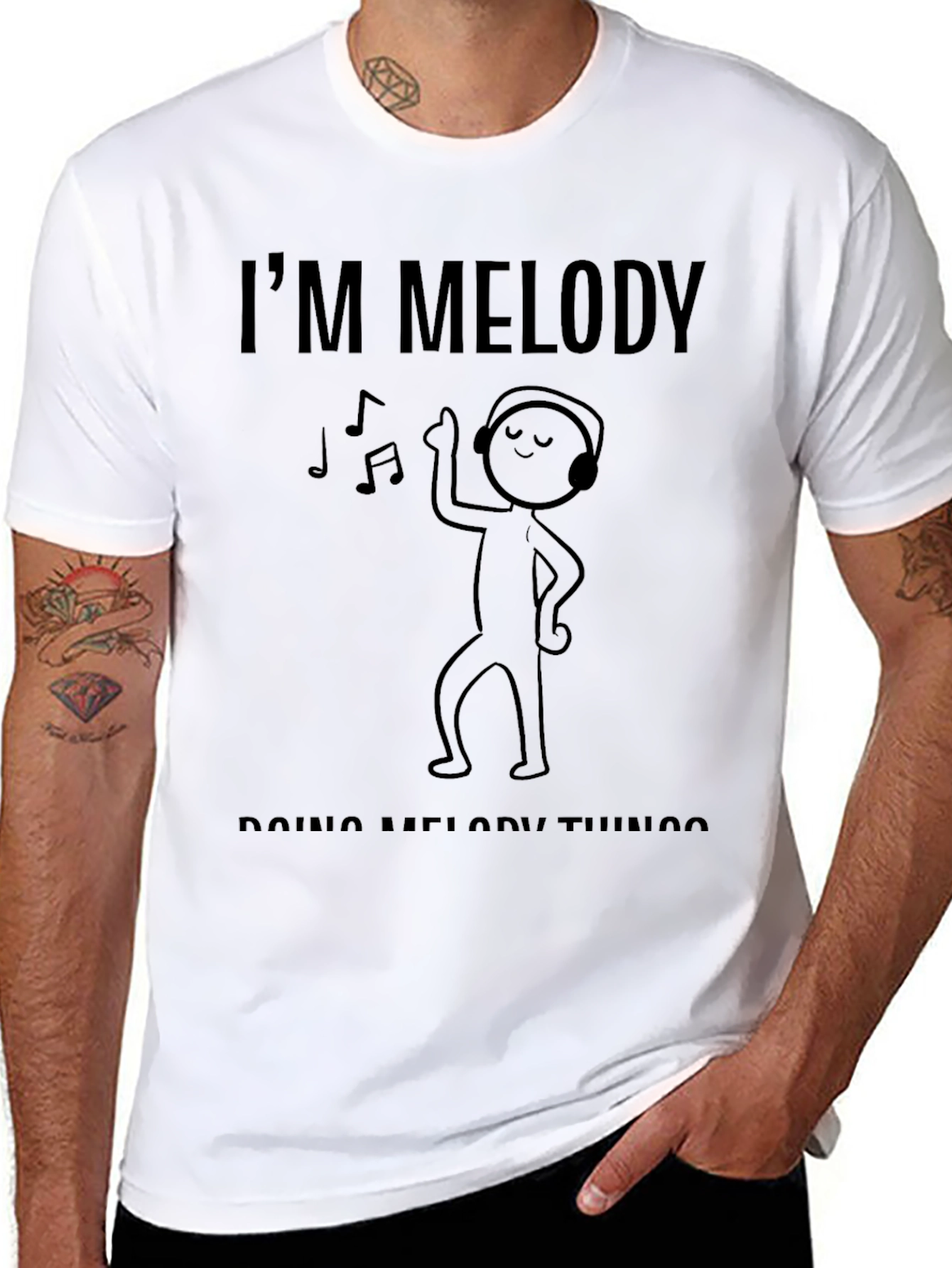 Im Melody Doing Melody Things Black T-Shirt