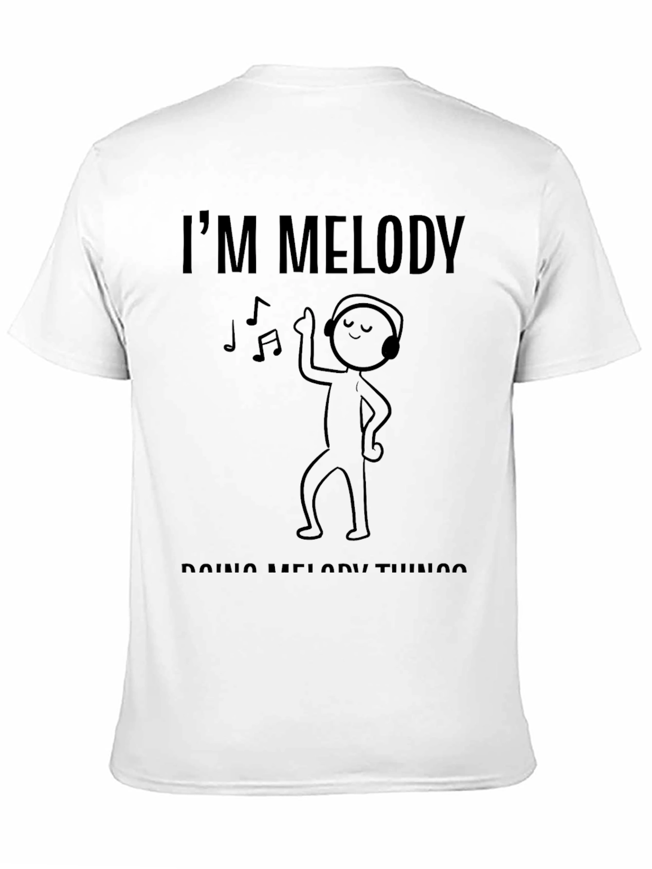 Im Melody Doing Melody Things Black T-Shirt