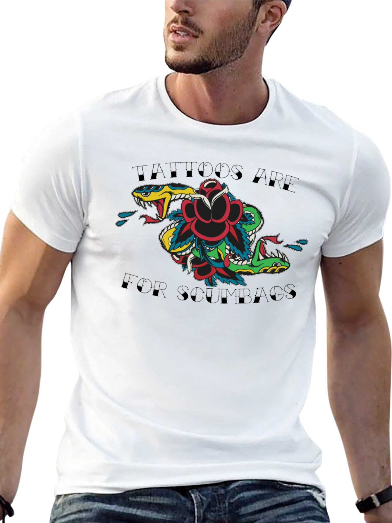 Tattoos Are For Scumbags Graphic Tee