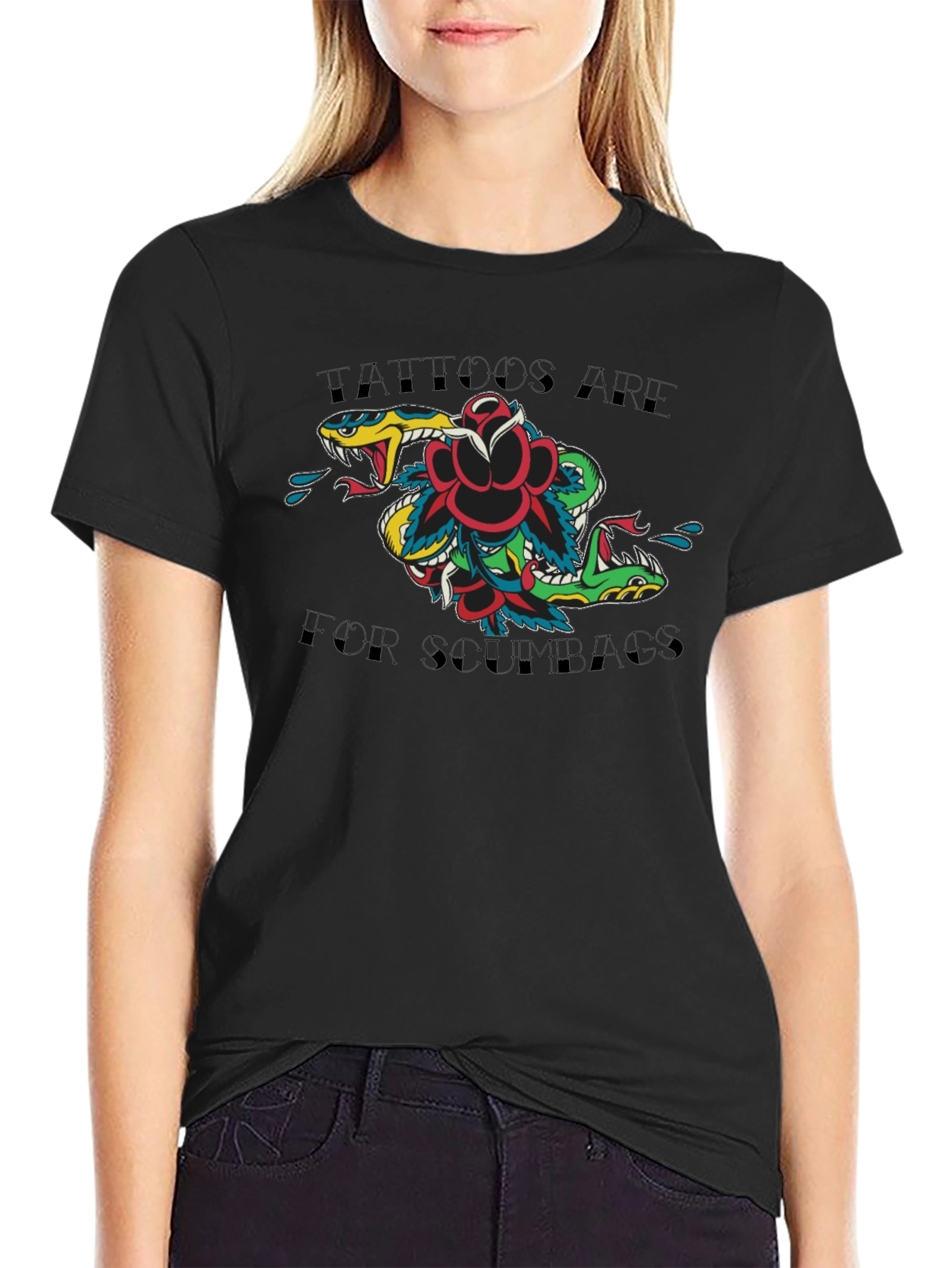 Tattoos Are For Scumbags Graphic Tee