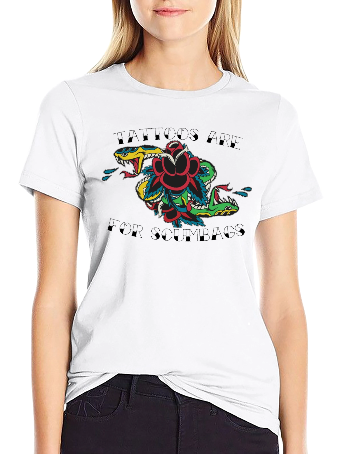 Tattoos Are For Scumbags Graphic Tee