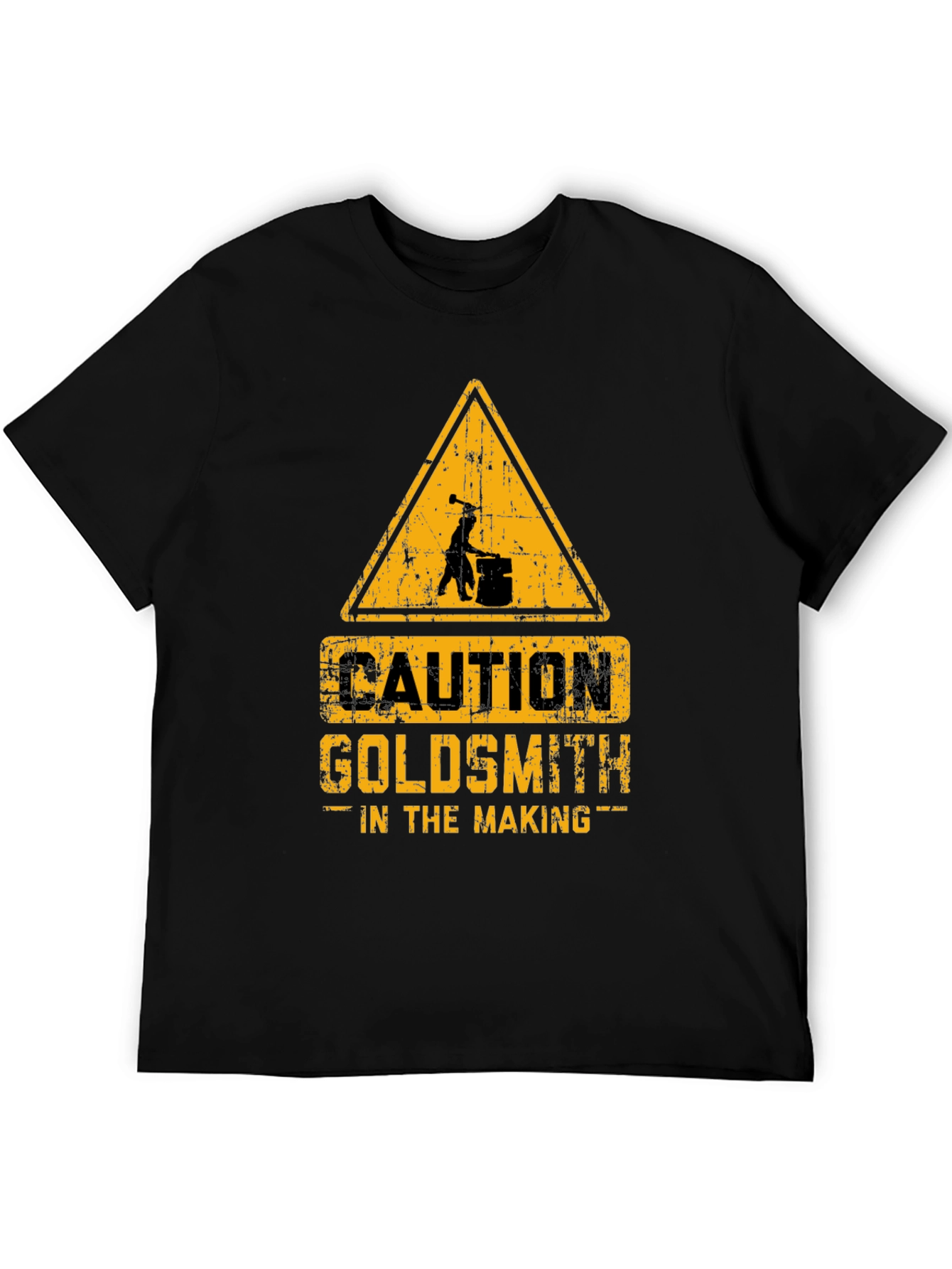 Caution Goldsmith in the Making Black T-Shirt