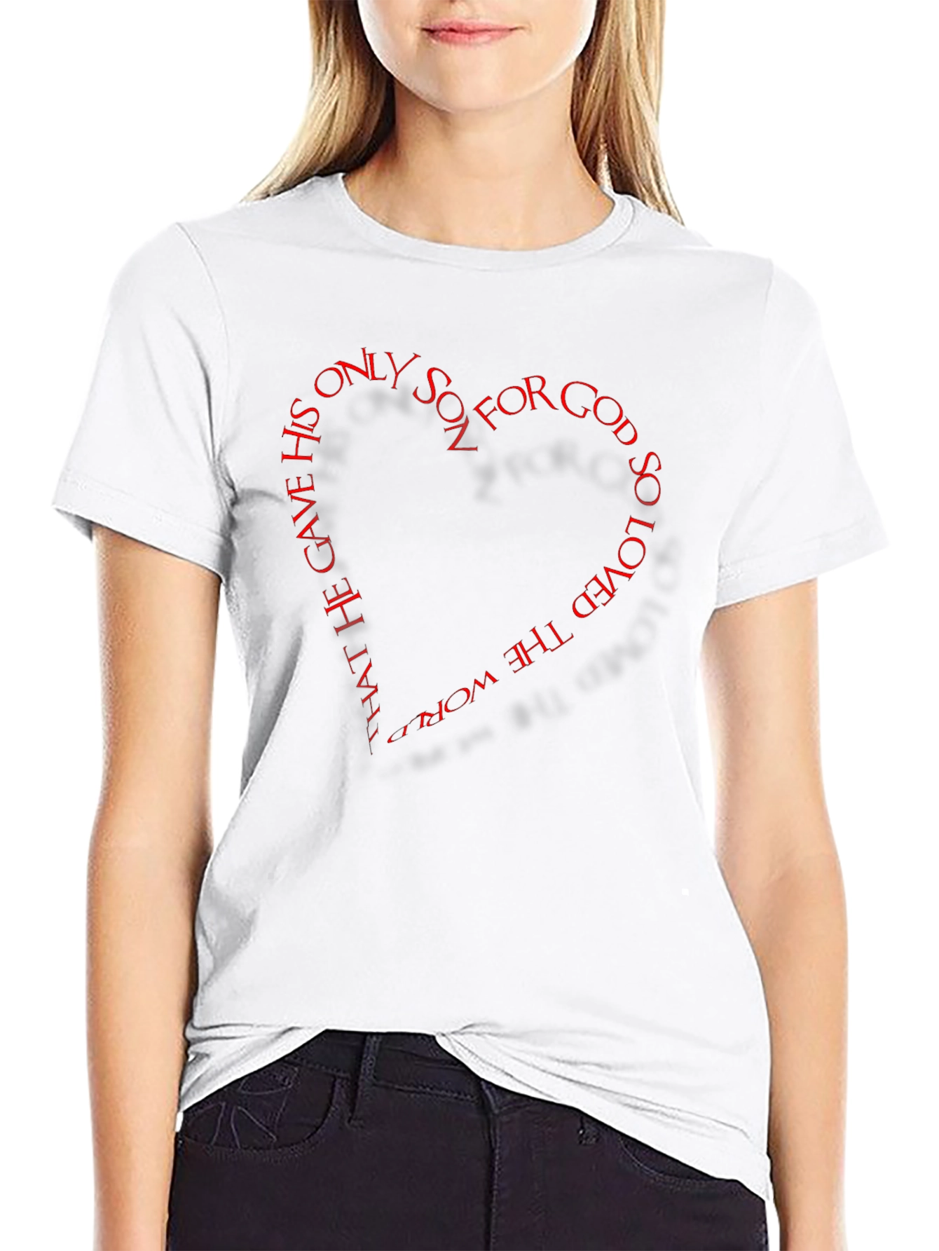 God So Loved The World Heart Tee