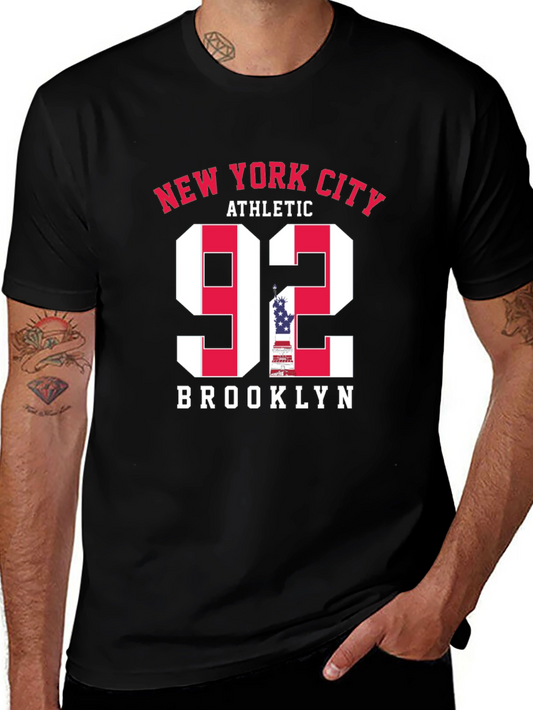 New York City 92 T-Shirt - Athletic Brooklyn Tee