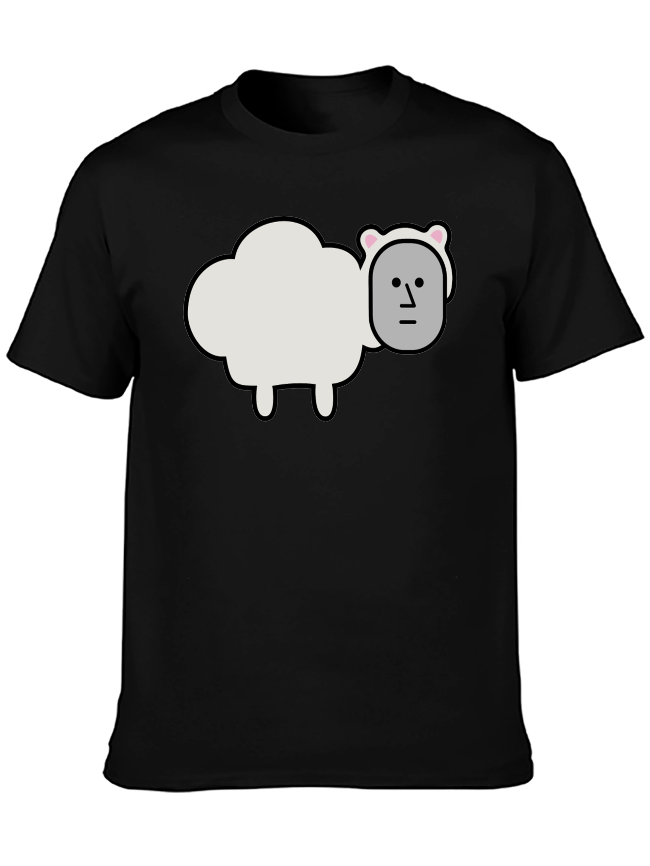 Funny Sheep Head T-Shirt