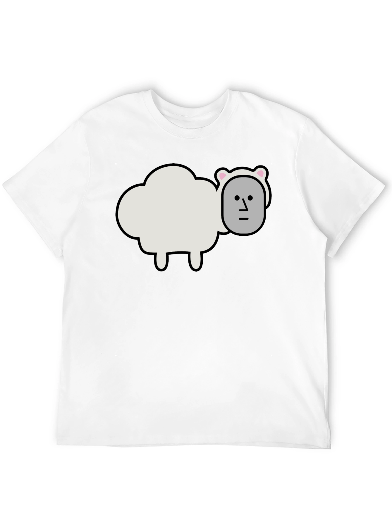 Funny Sheep Head T-Shirt
