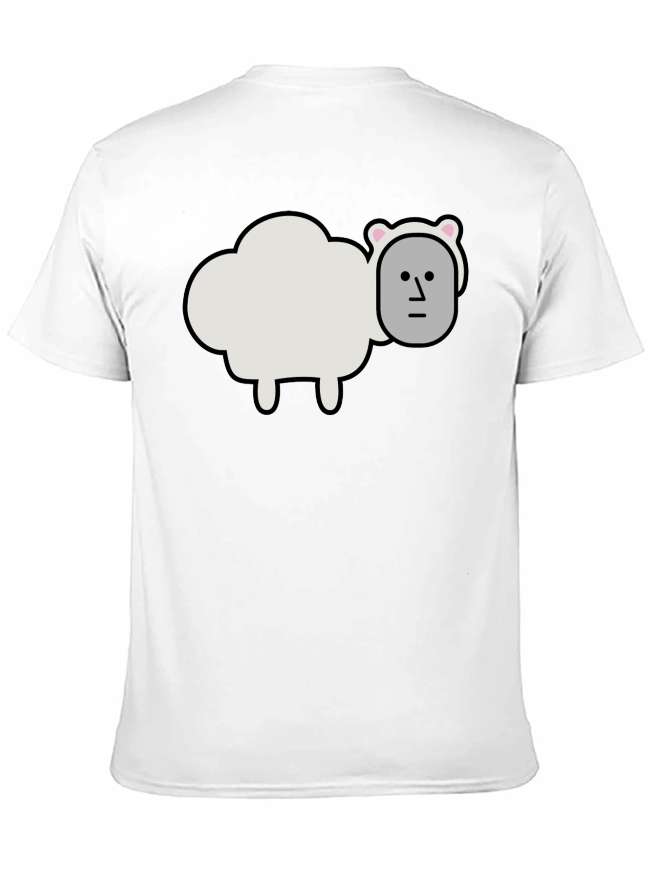 Funny Sheep Head T-Shirt