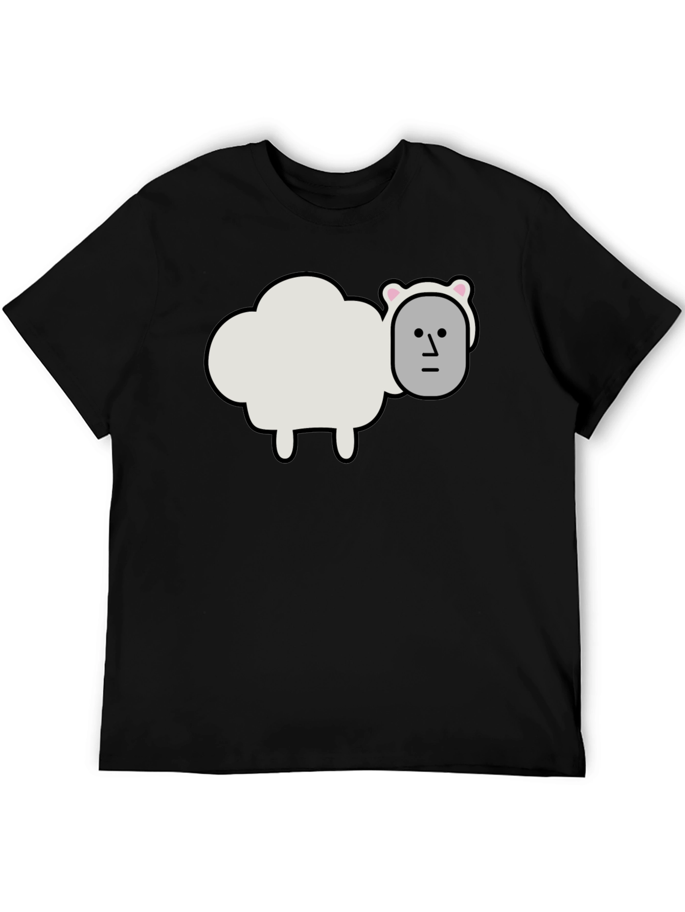 Funny Sheep Head T-Shirt