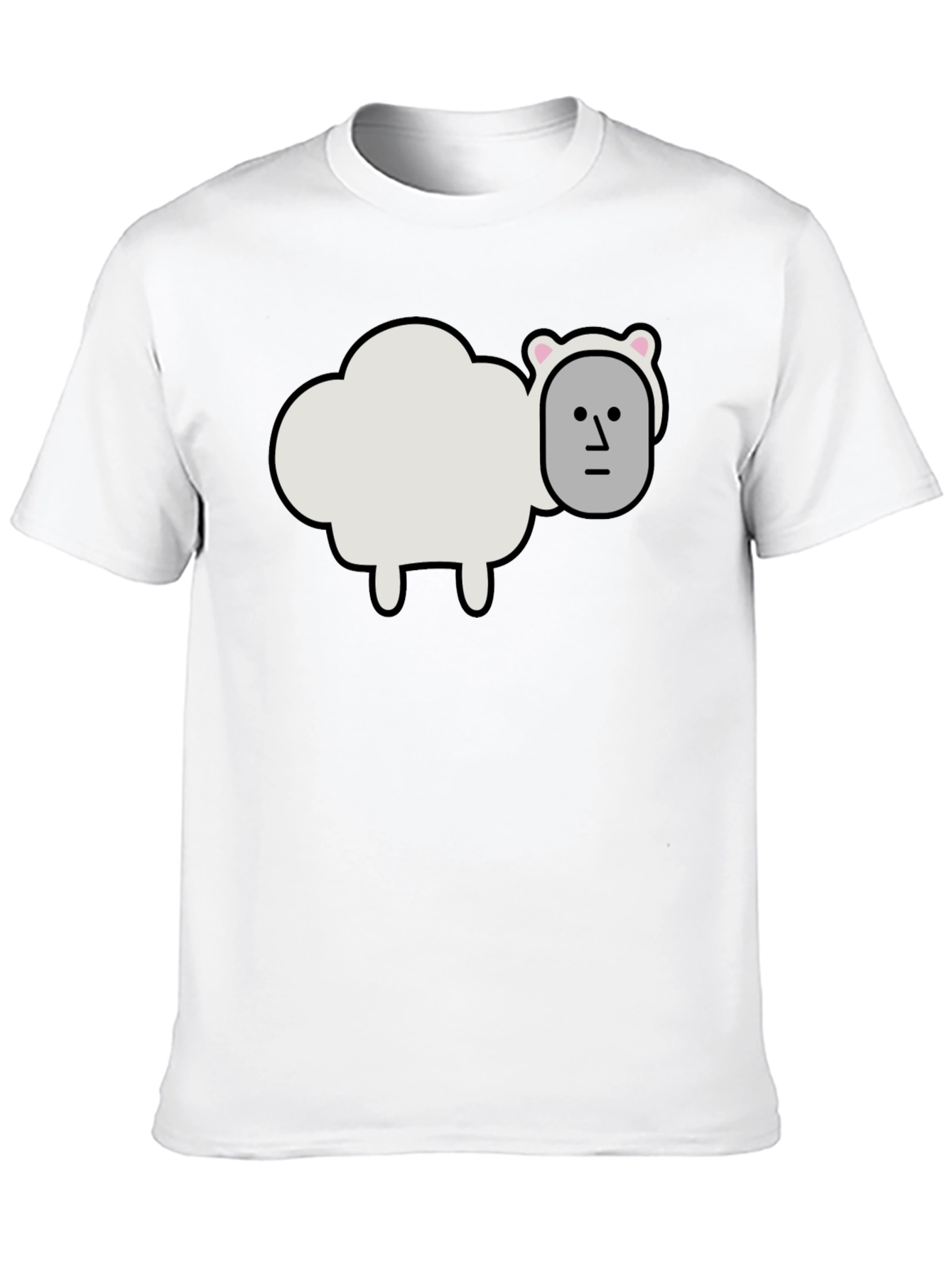Funny Sheep Head T-Shirt