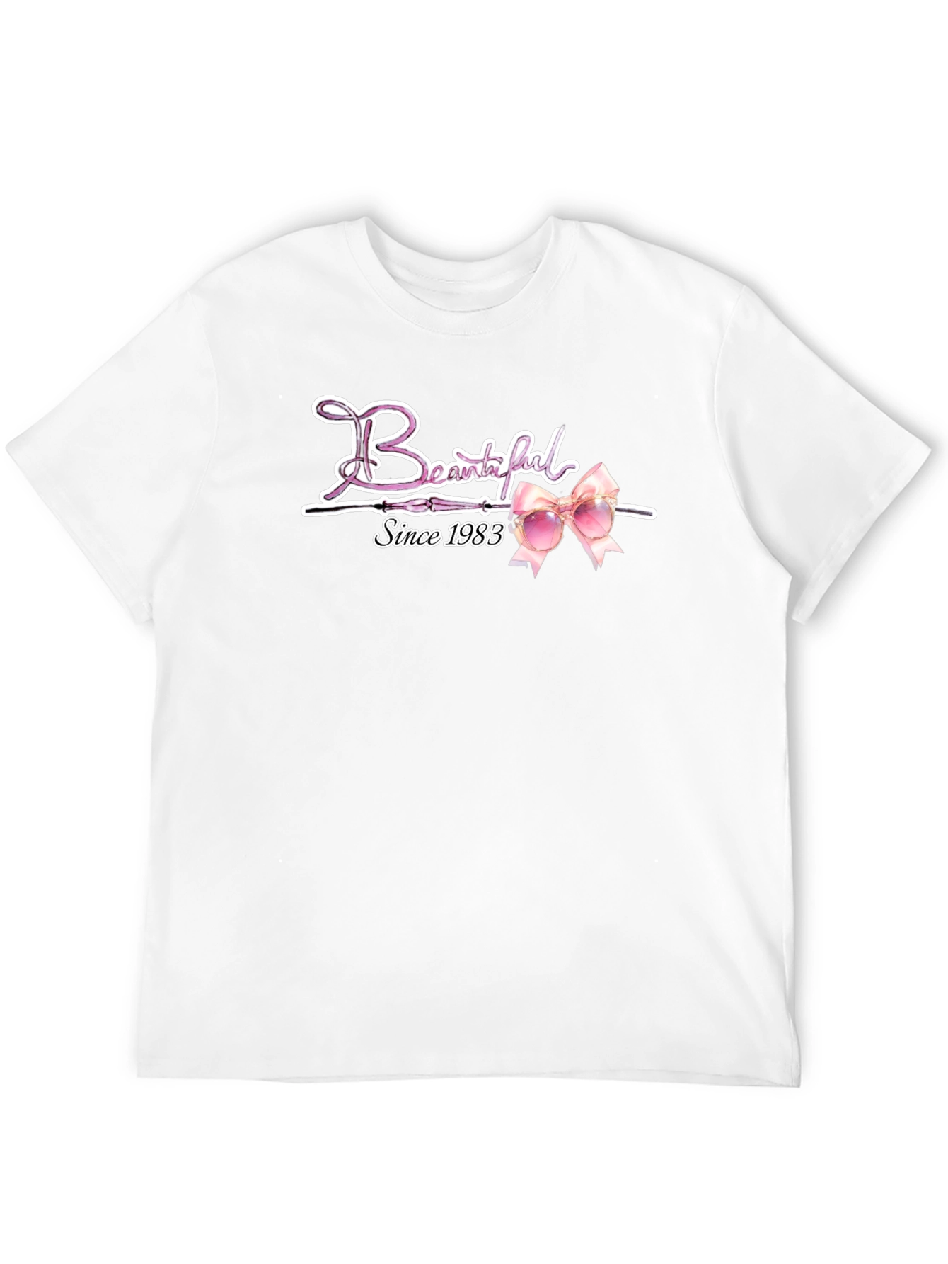 Beautiful Since 1983 Pink Ribbon T-Shirt