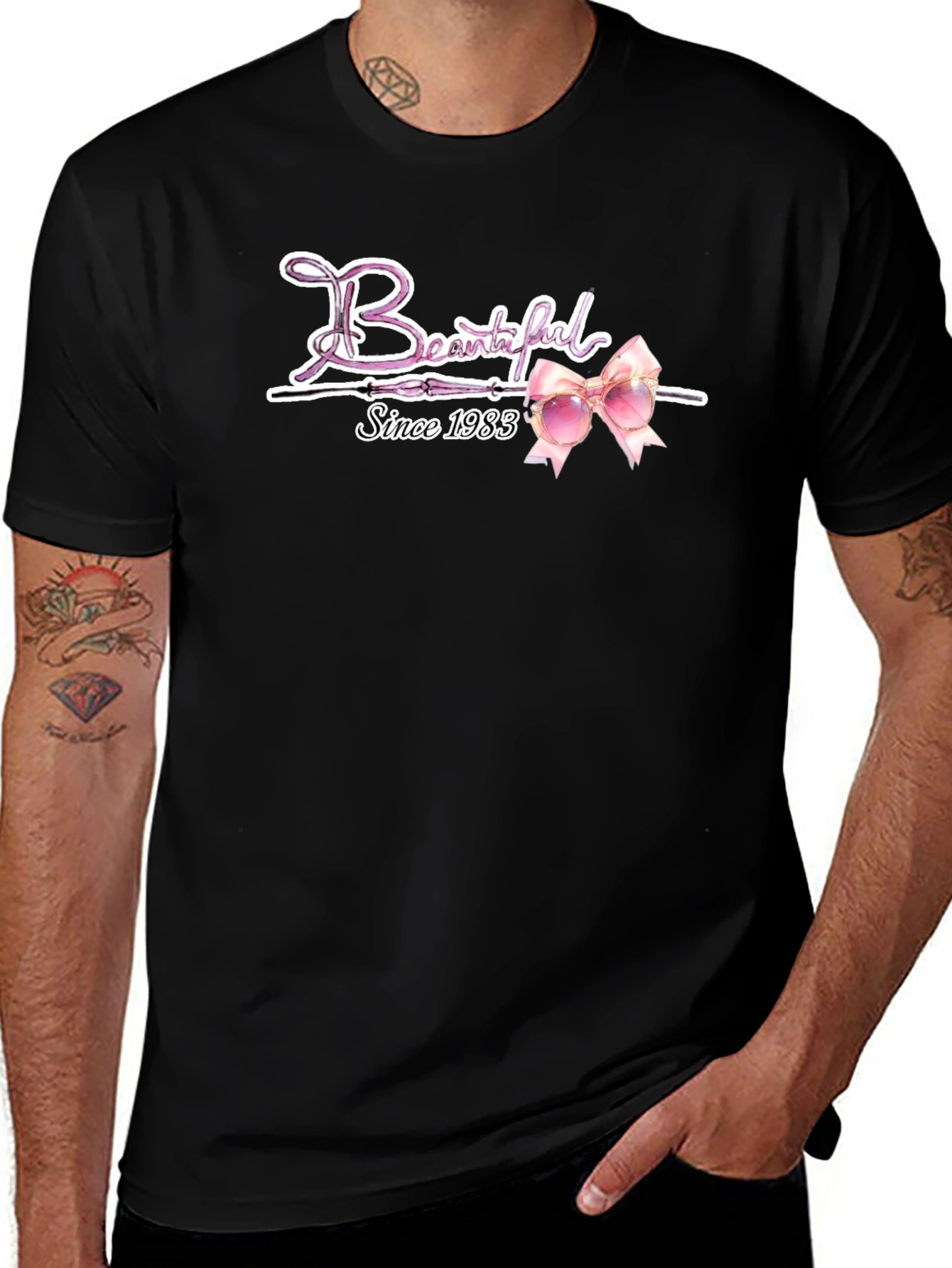 Beautiful Since 1983 Pink Ribbon T-Shirt