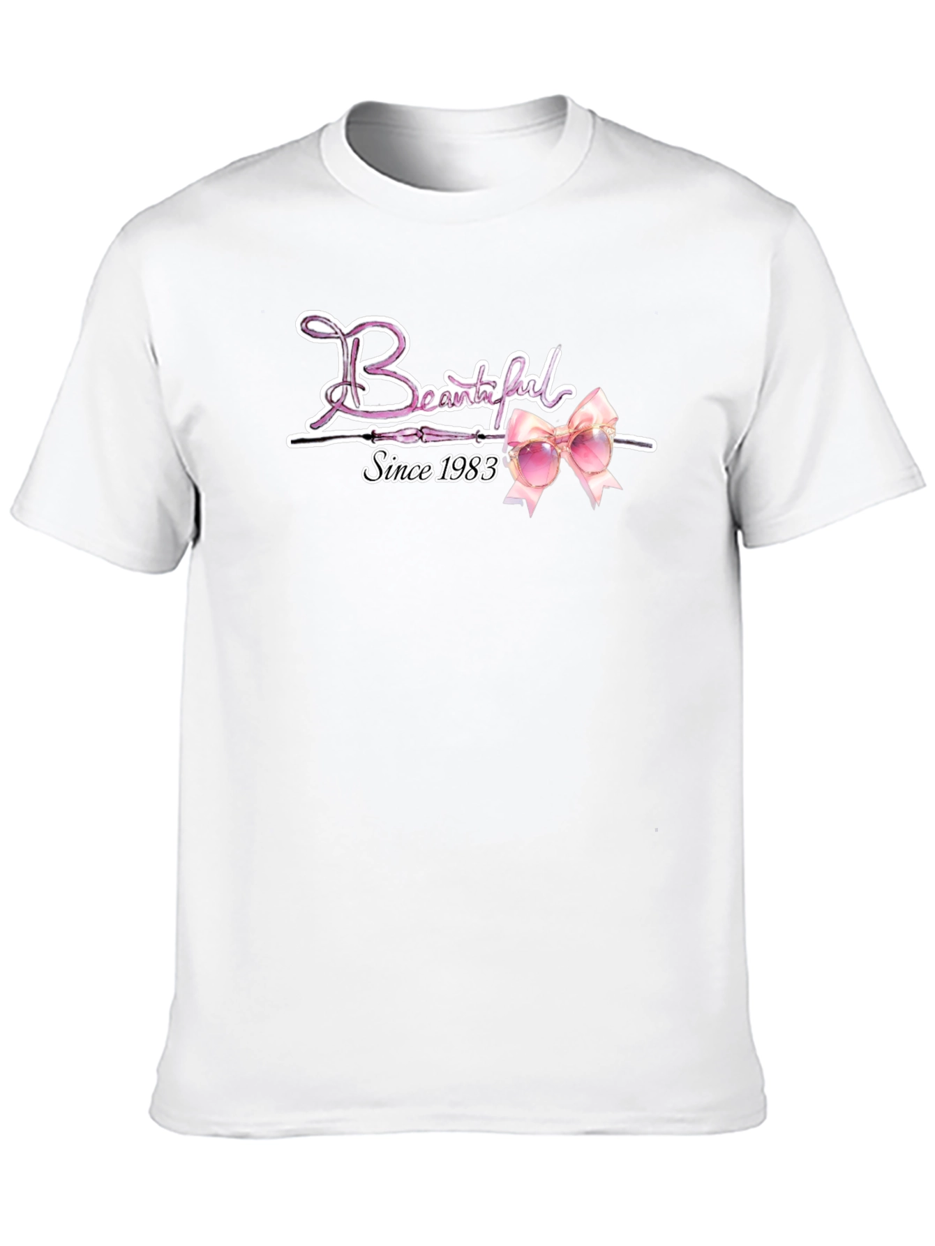 Beautiful Since 1983 Pink Ribbon T-Shirt