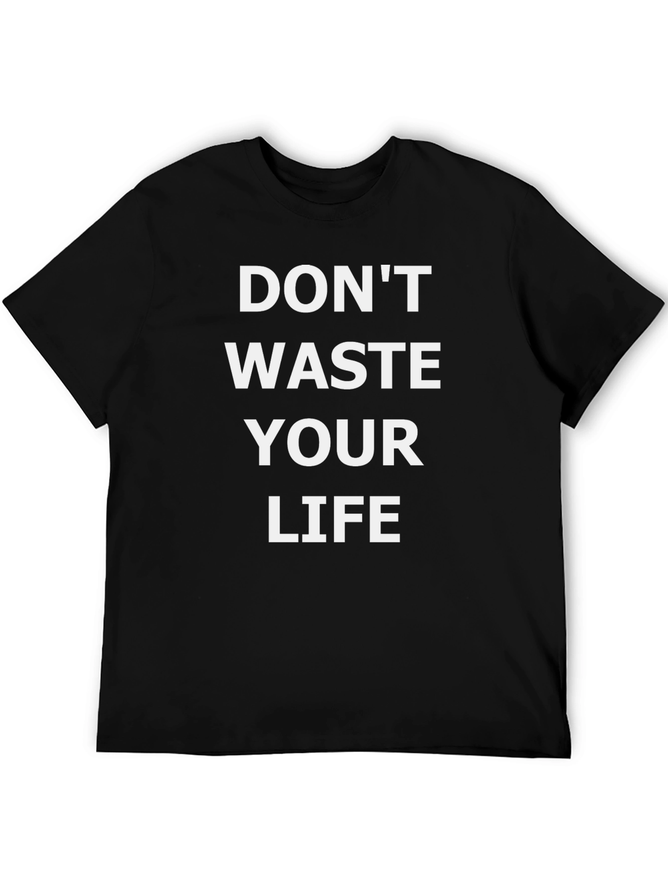 Dont Waste Your Life Graphic Tee - Black