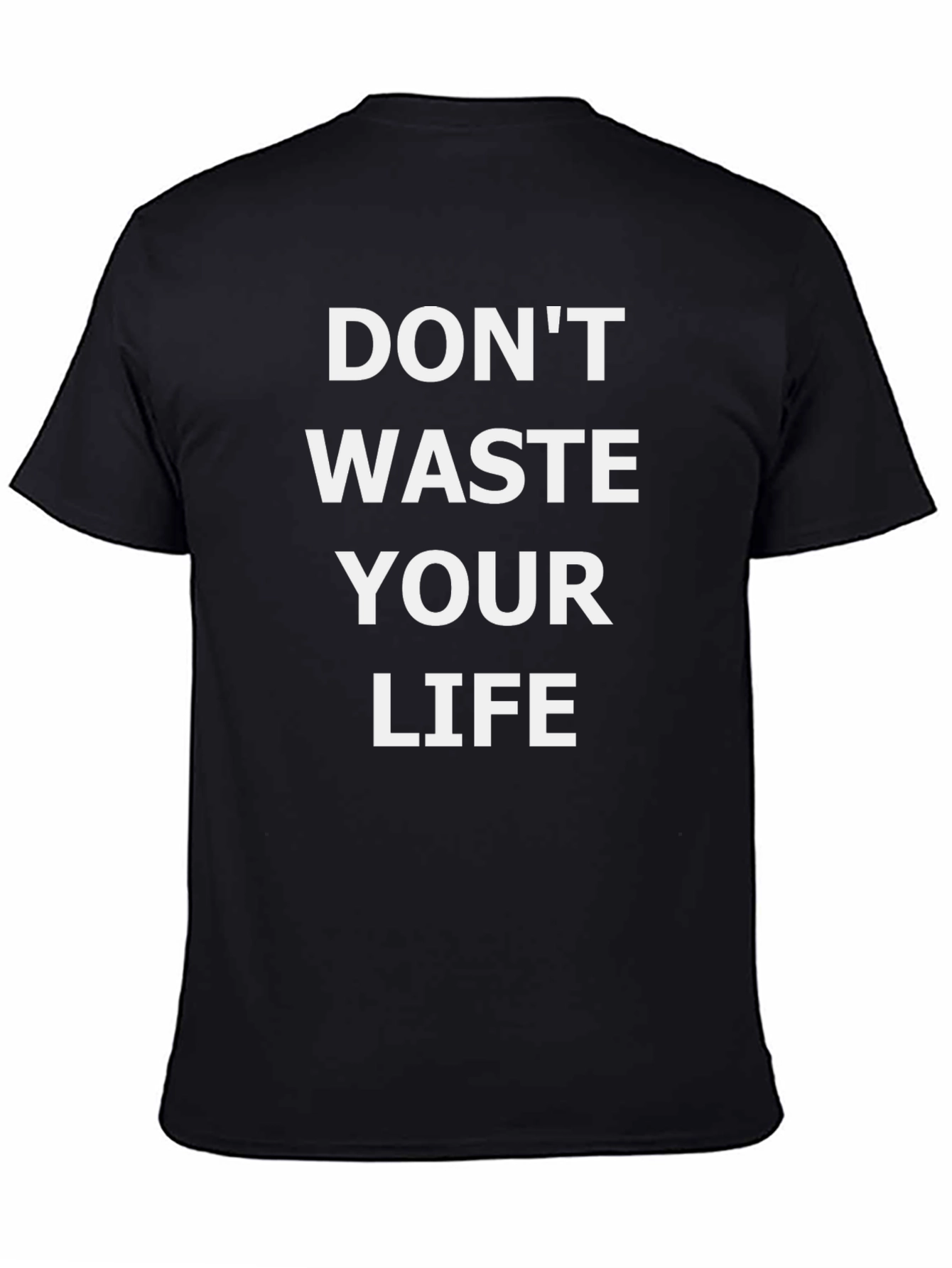 Dont Waste Your Life Graphic Tee - Black