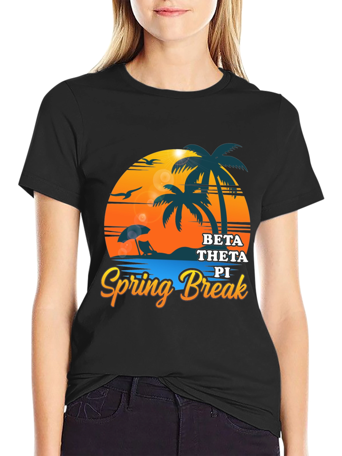 Beta Theta Pi Spring Break Black T-Shirt