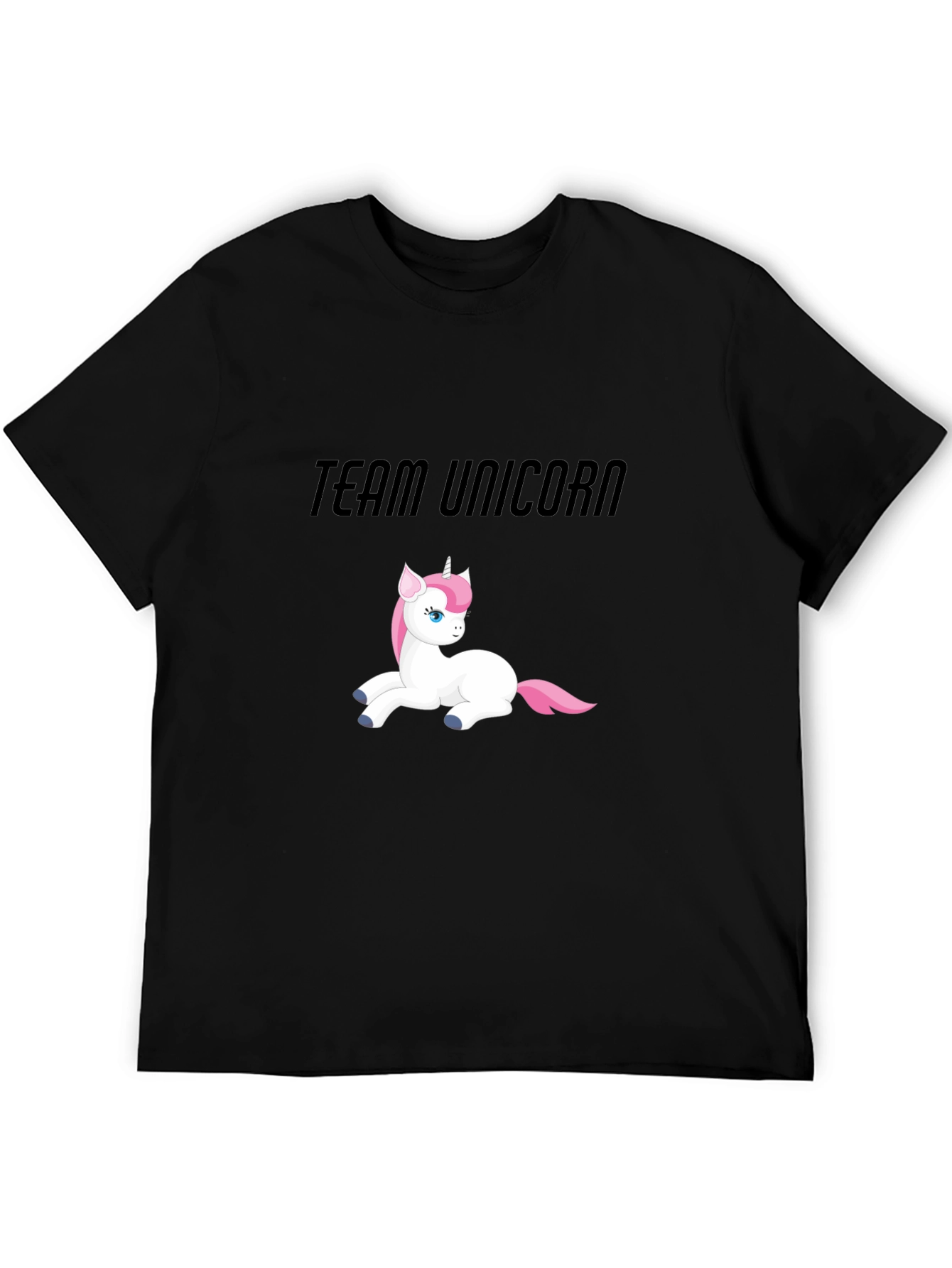 Team Unicorn Black T-Shirt