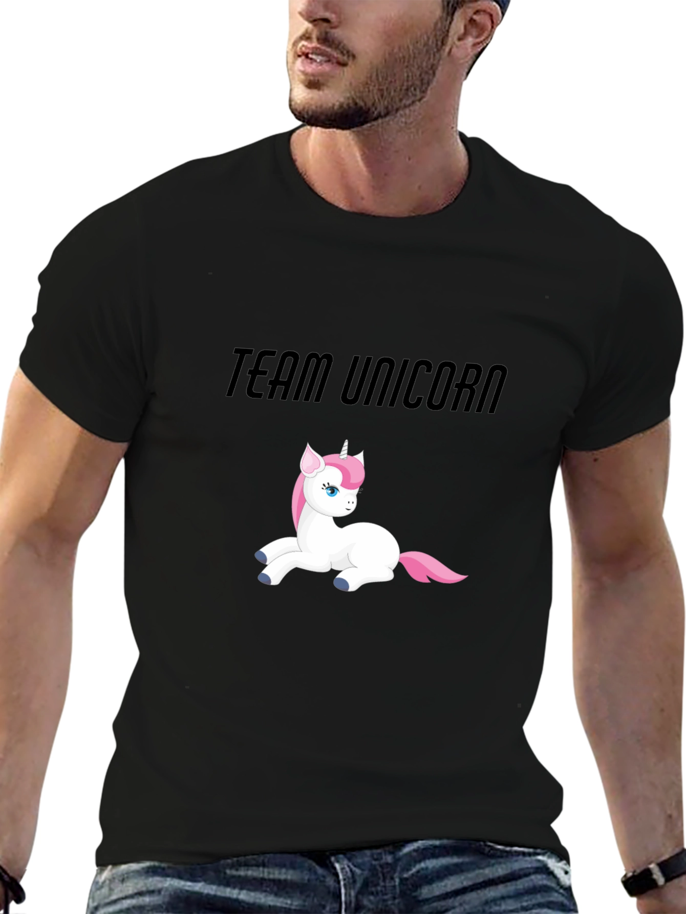 Team Unicorn Black T-Shirt