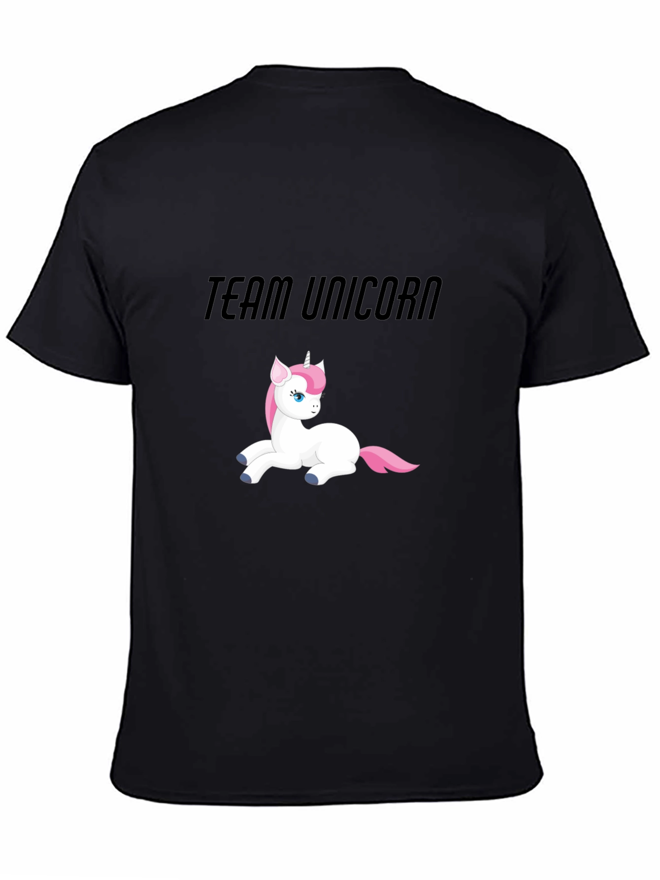 Team Unicorn Black T-Shirt
