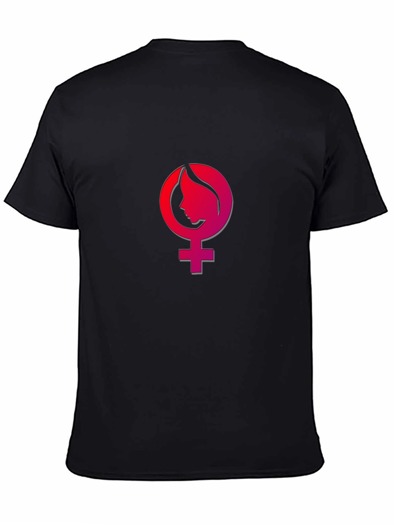 Feminist Venus Symbol T-Shirt - Stylish Black Tee
