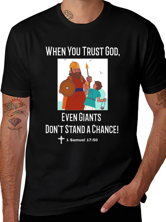 Trust God T-Shirt David and Goliath Tee