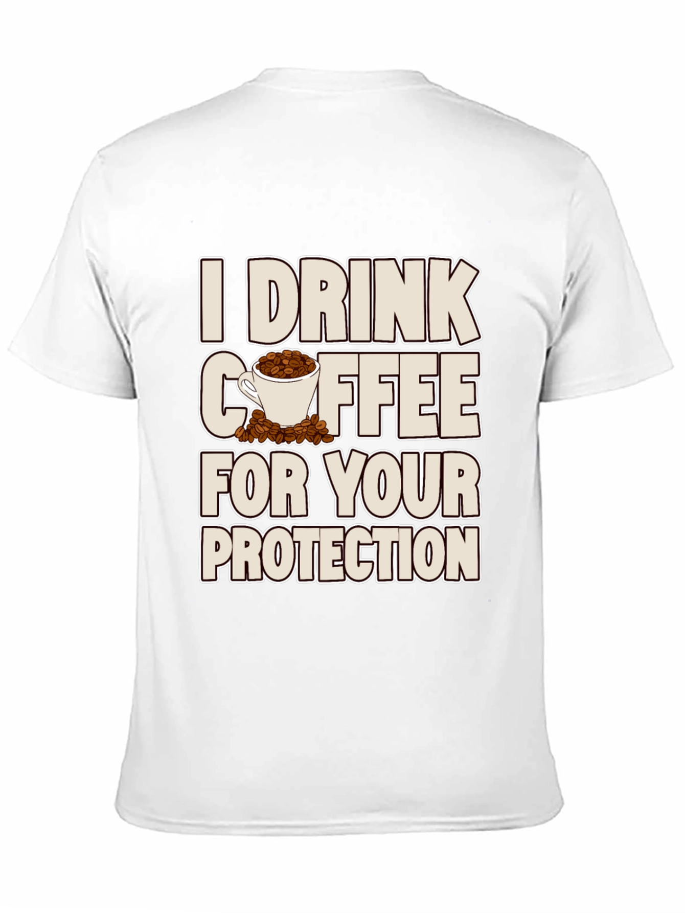 Coffee Protection T-Shirt - Sarcastic Graphic Tee