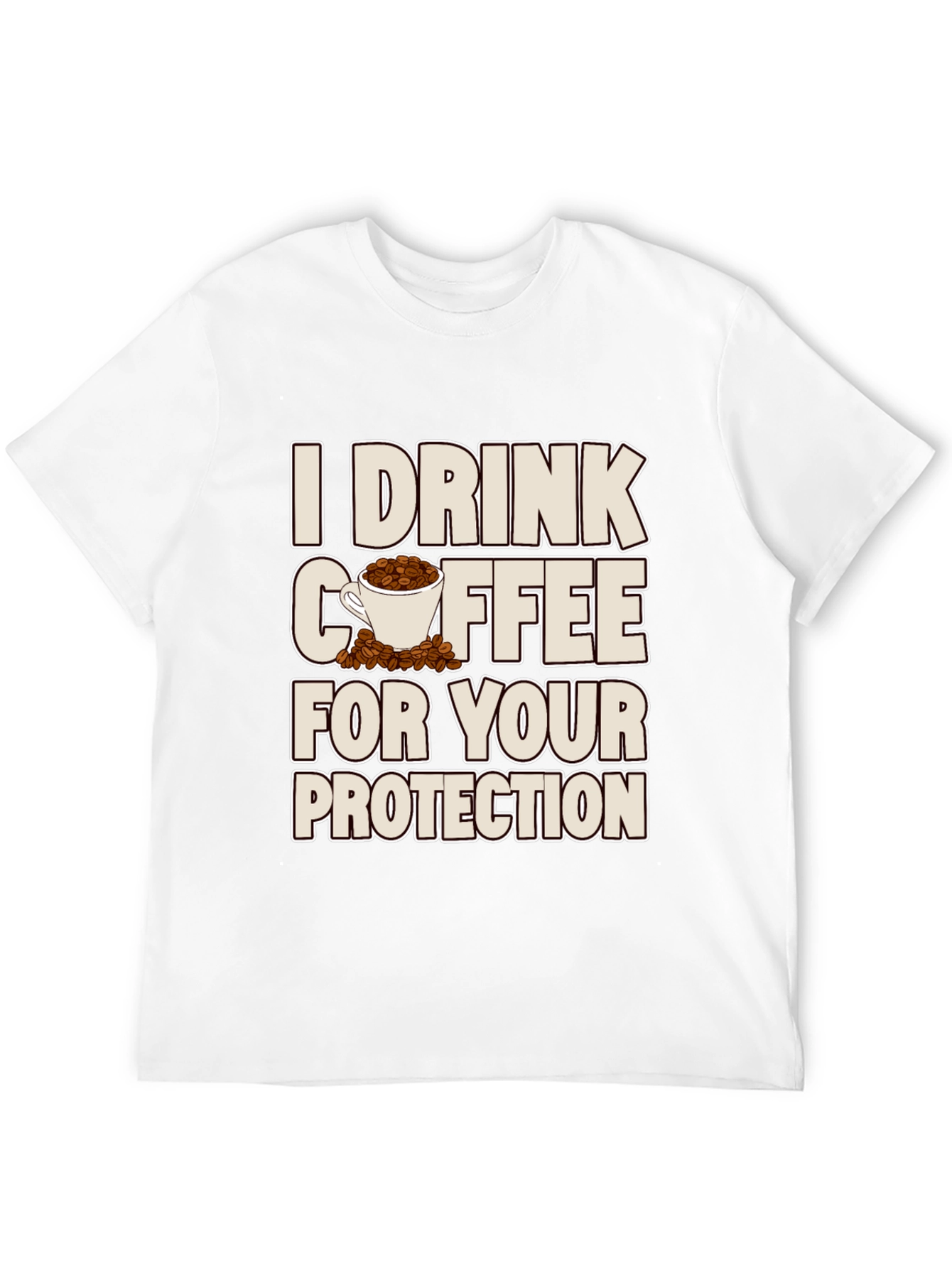 Coffee Protection T-Shirt - Sarcastic Graphic Tee