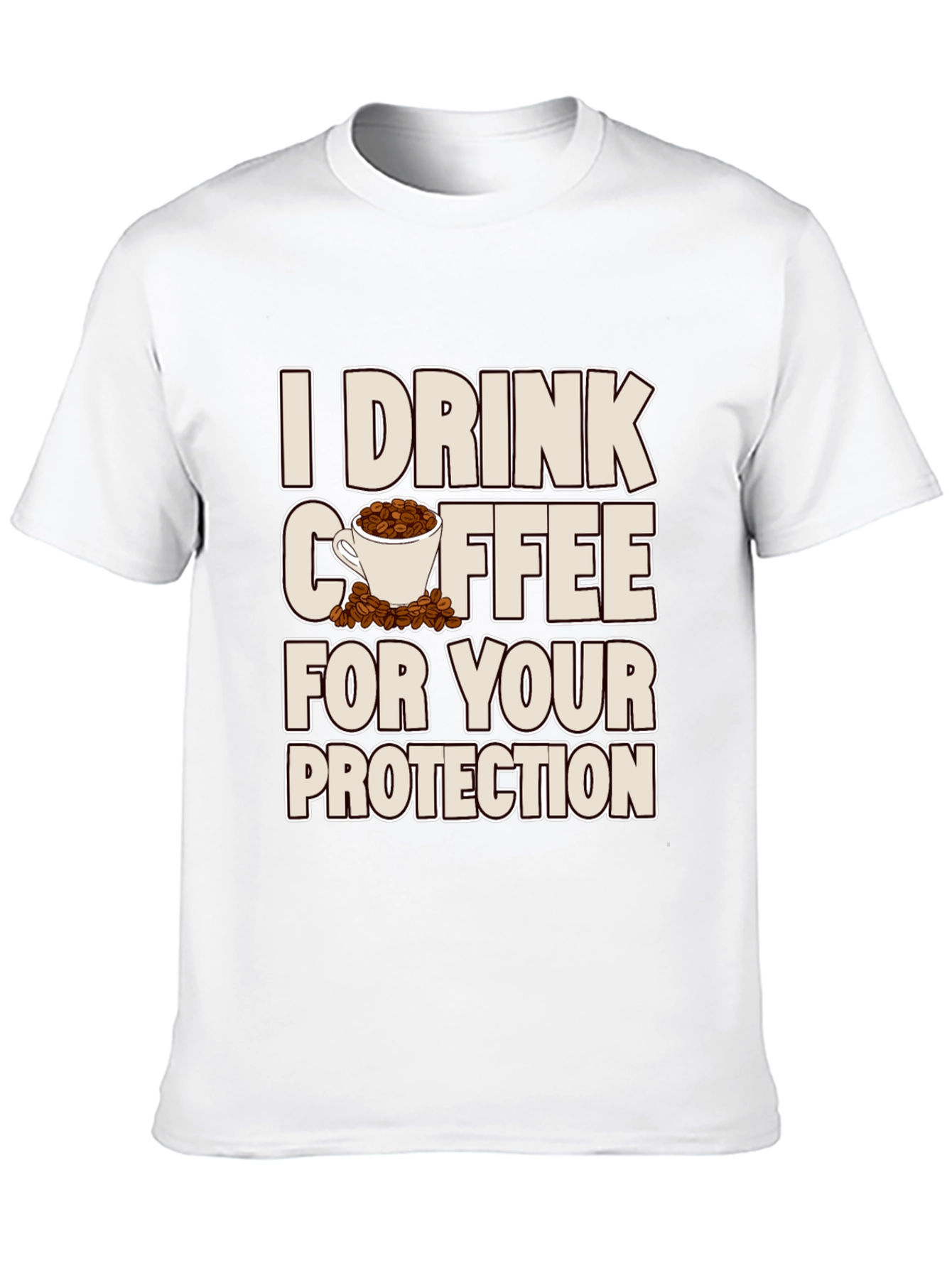 Coffee Protection T-Shirt - Sarcastic Graphic Tee