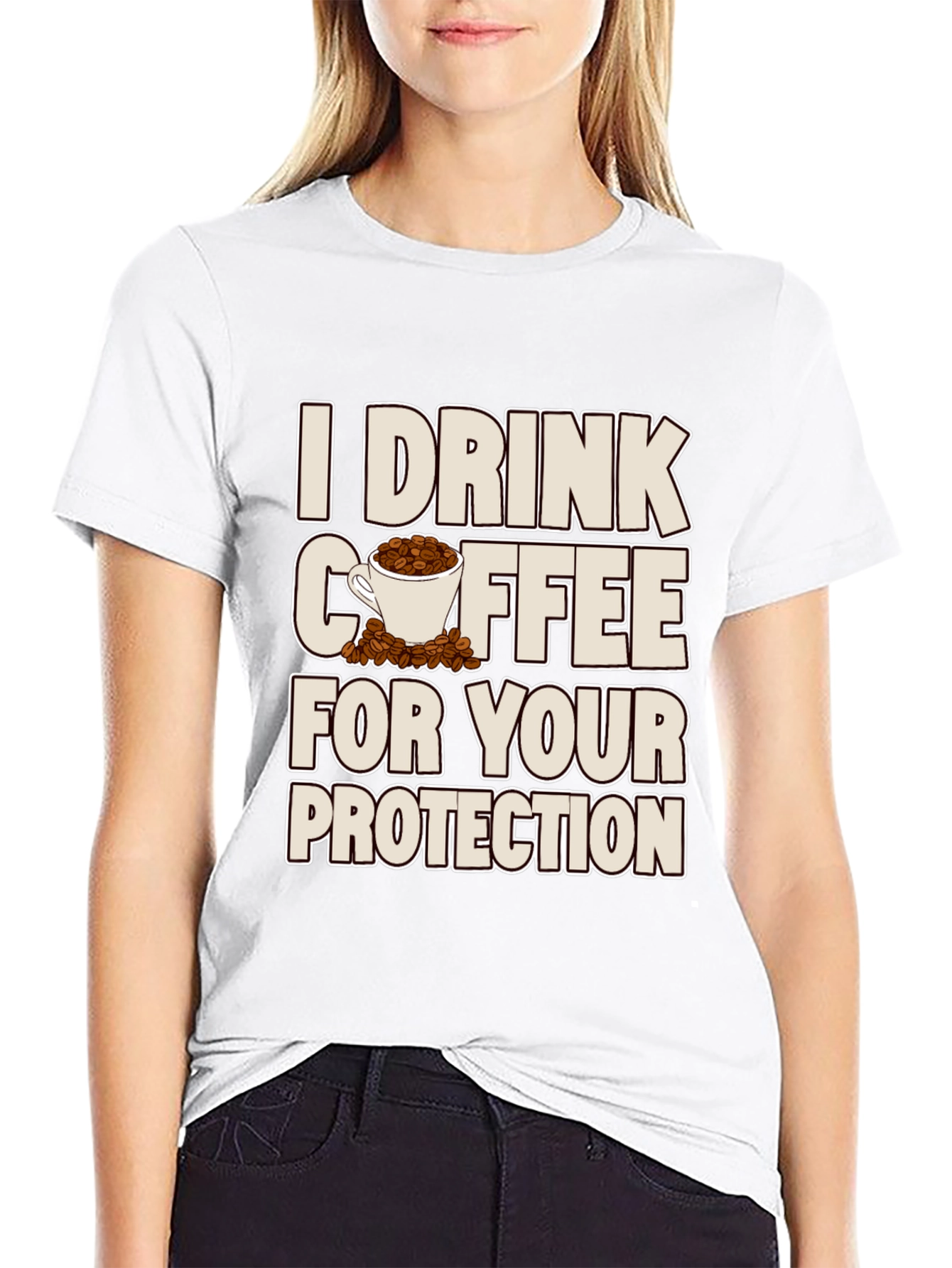Coffee Protection T-Shirt - Sarcastic Graphic Tee