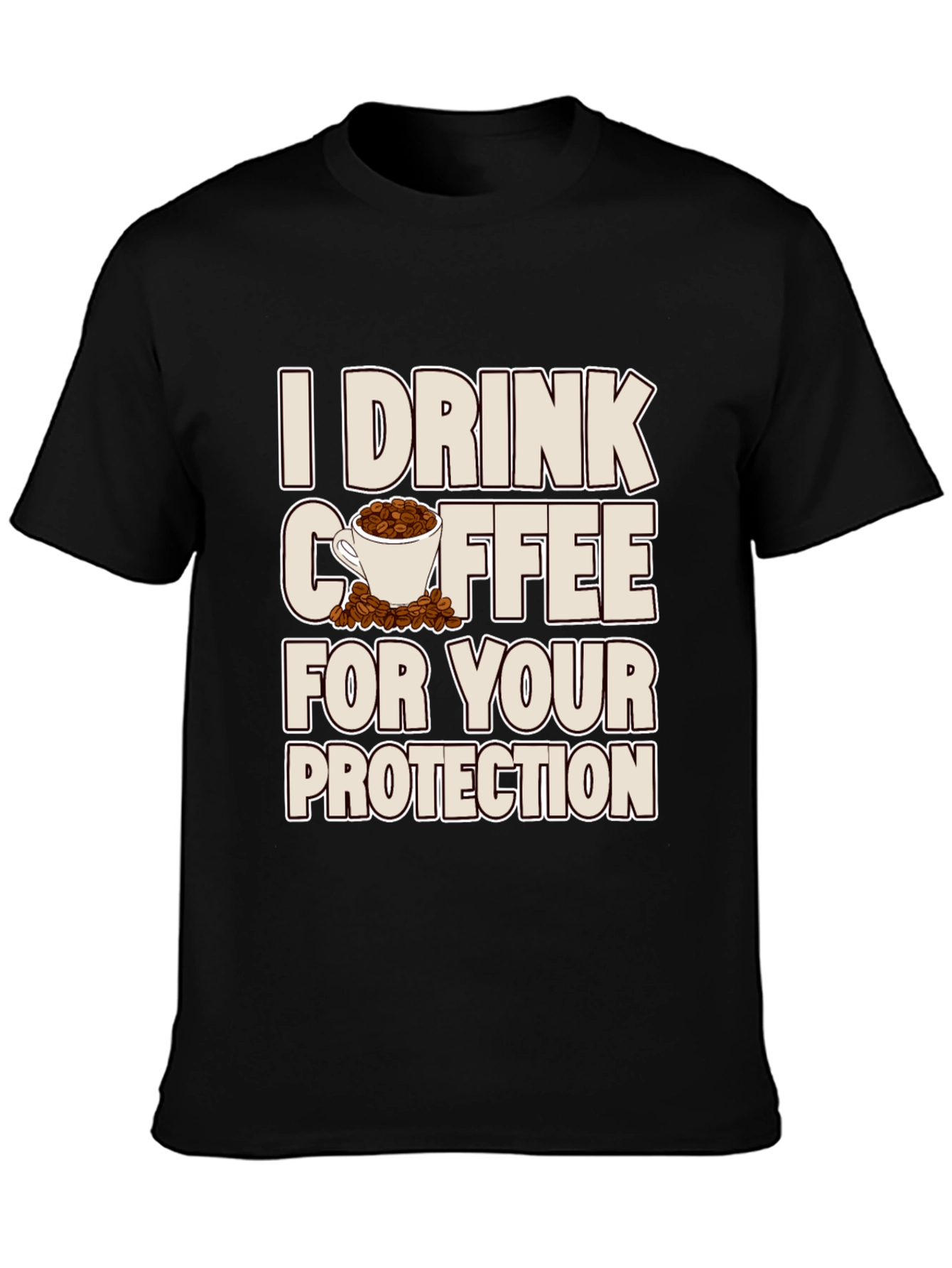 Coffee Protection T-Shirt - Sarcastic Graphic Tee