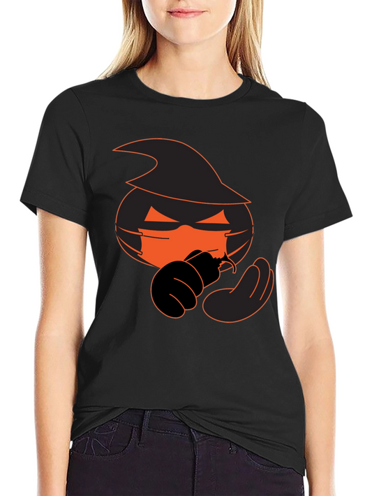 Halloween Pumpkin Witch Graphic Tee