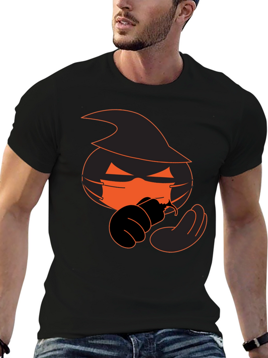 Halloween Pumpkin Witch Graphic Tee