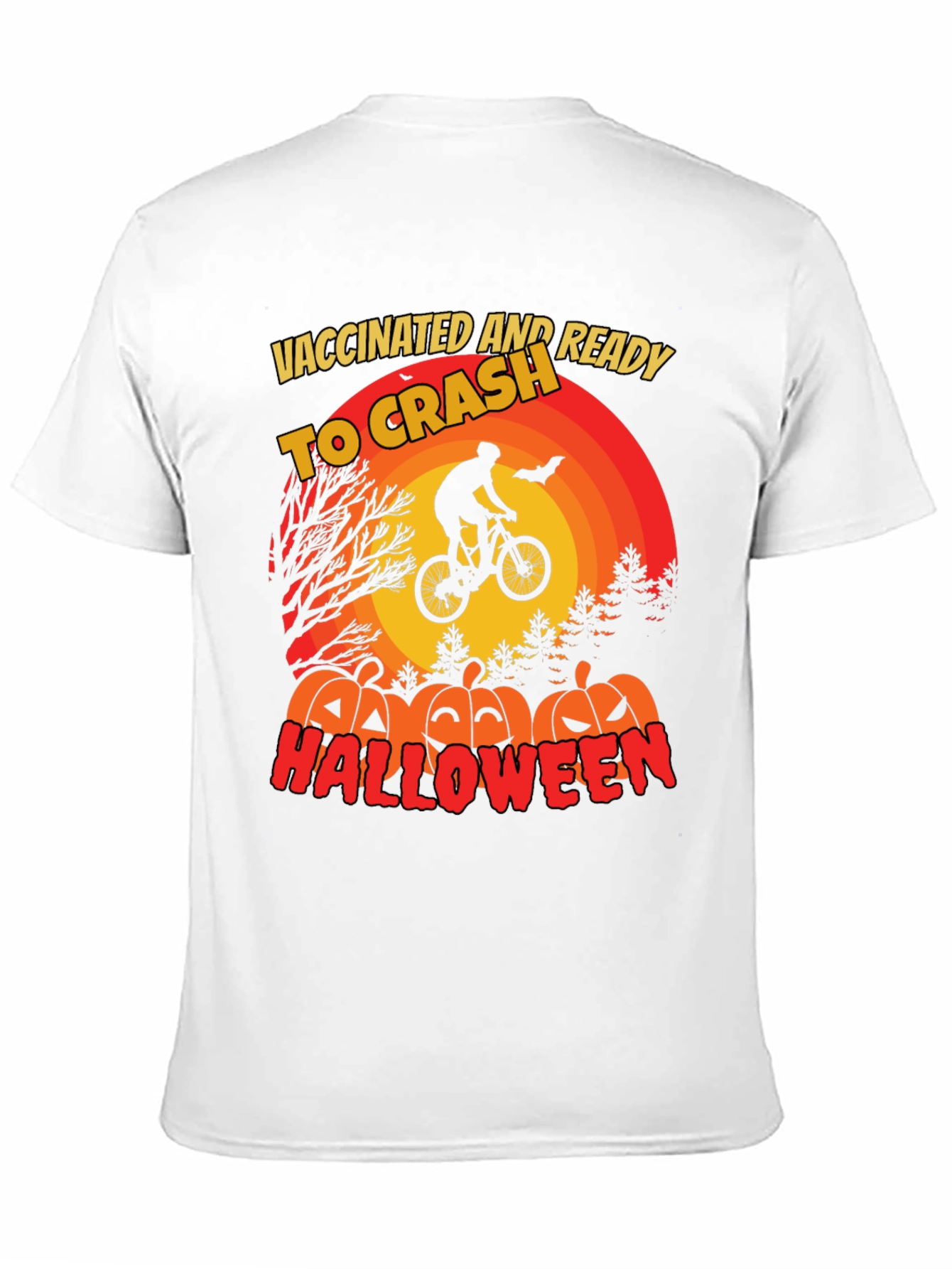 Vaccinated Ready to Crash Halloween T-Shirt
