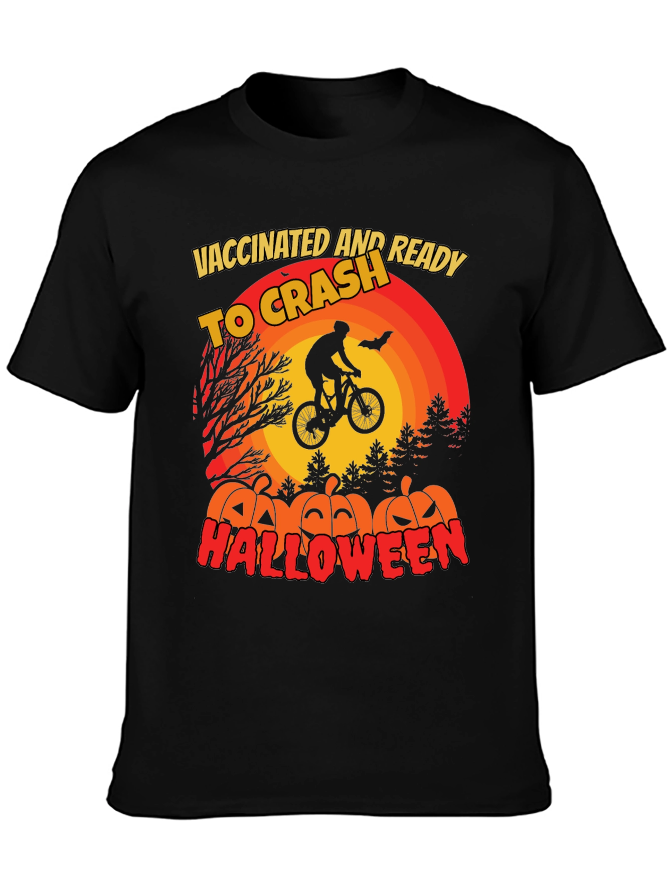 Vaccinated Ready to Crash Halloween T-Shirt