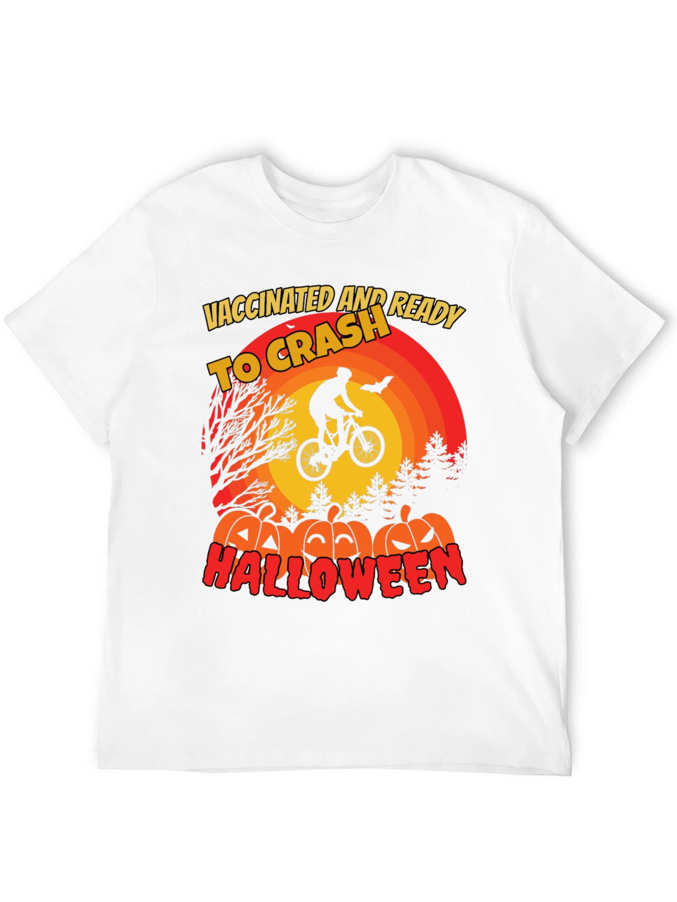 Vaccinated Ready to Crash Halloween T-Shirt