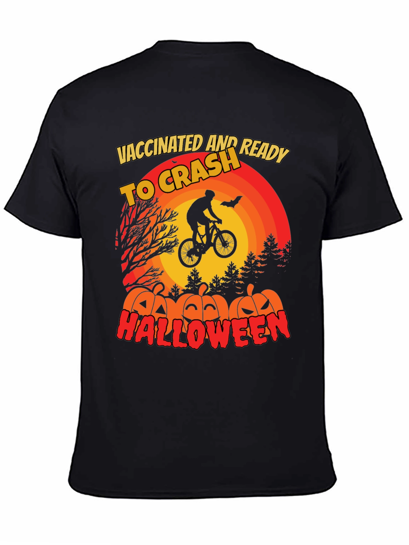 Vaccinated Ready to Crash Halloween T-Shirt