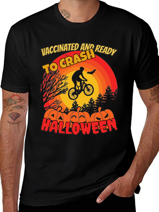 Vaccinated Ready to Crash Halloween T-Shirt
