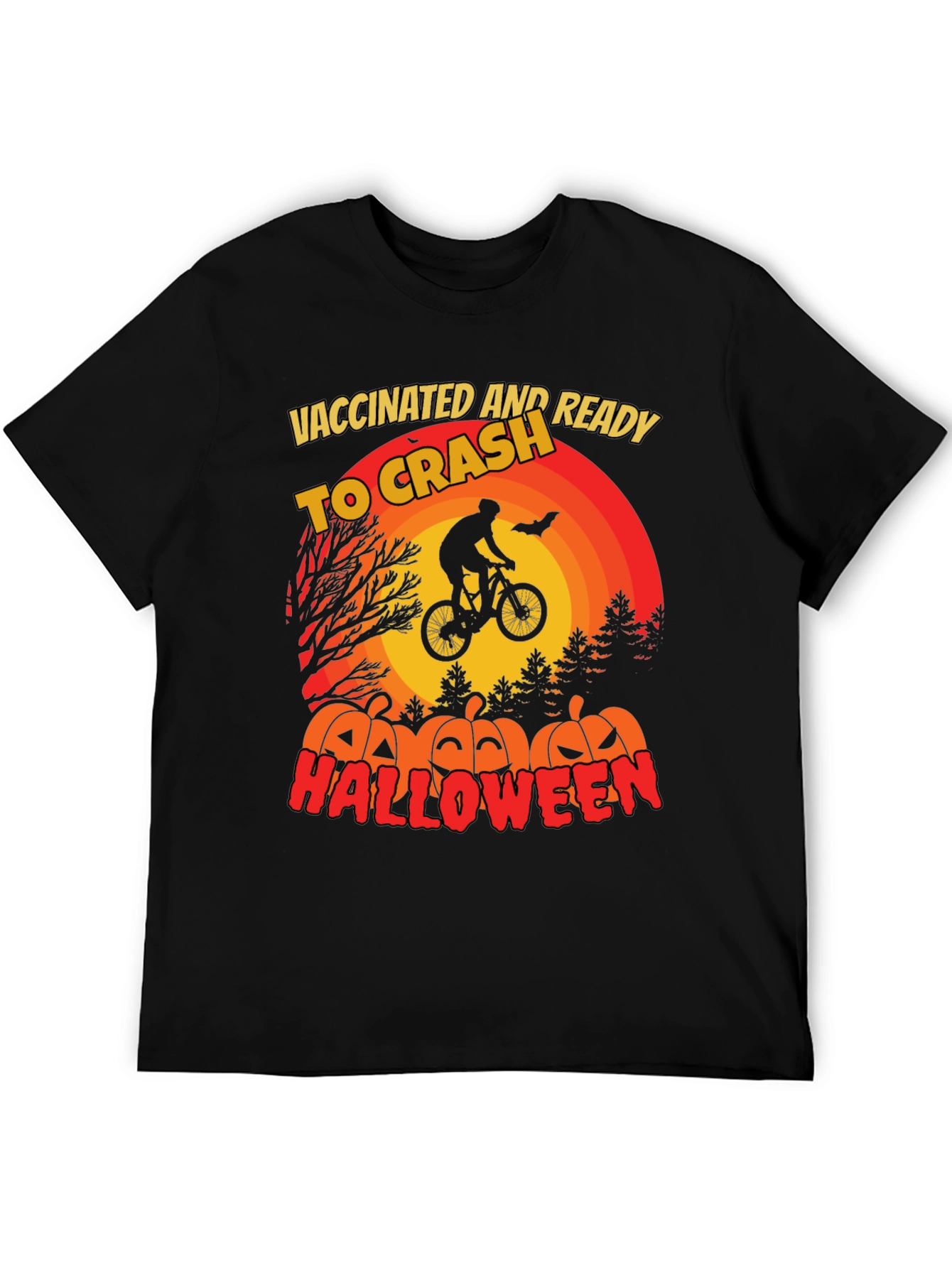 Vaccinated Ready to Crash Halloween T-Shirt