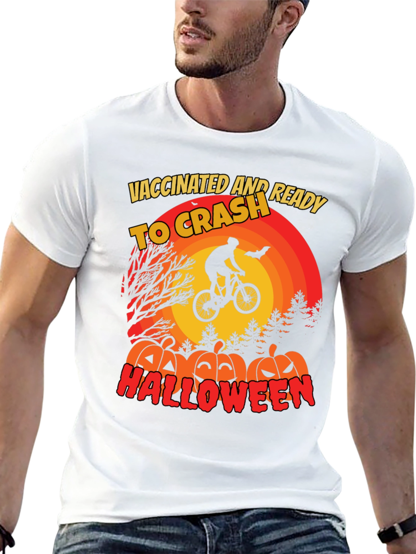 Vaccinated Ready to Crash Halloween T-Shirt
