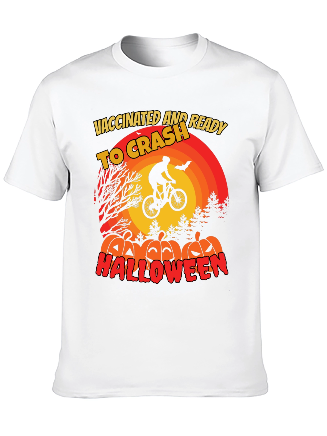 Vaccinated Ready to Crash Halloween T-Shirt