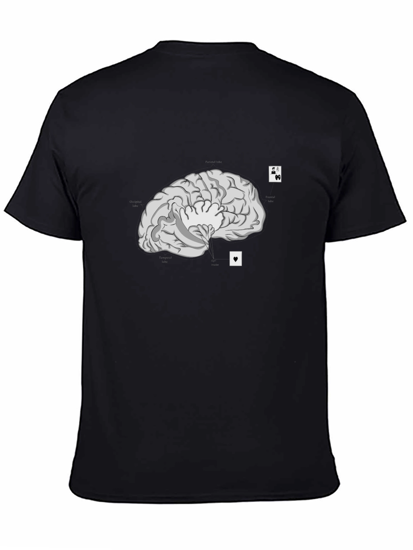 Brain and Cards Graphic Tee - Smart & Playful