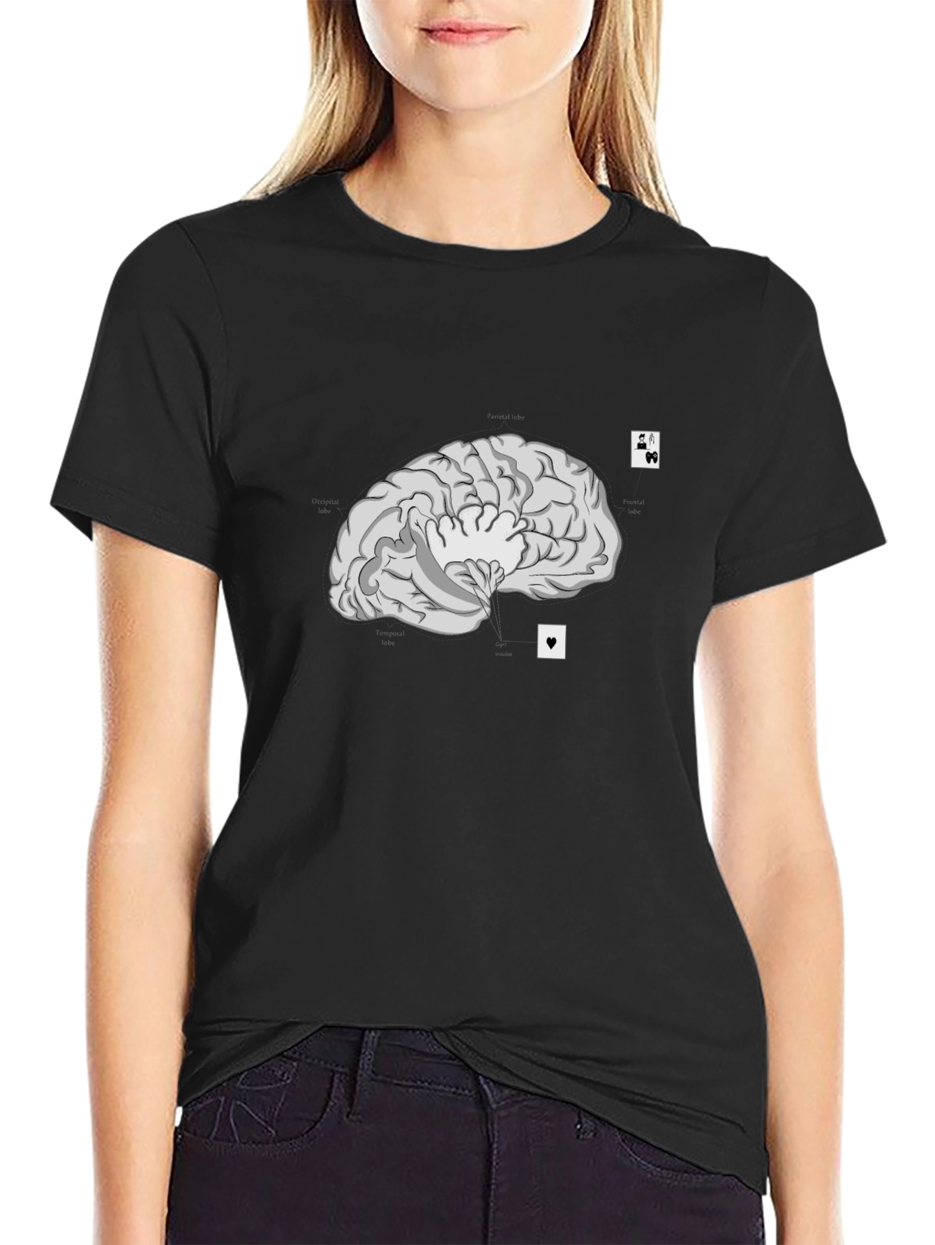 Brain and Cards Graphic Tee - Smart & Playful