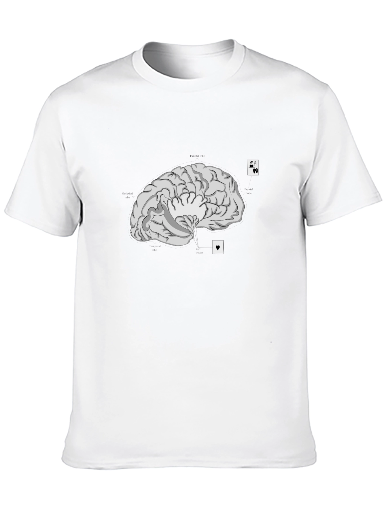 Brain and Cards Graphic Tee - Smart & Playful