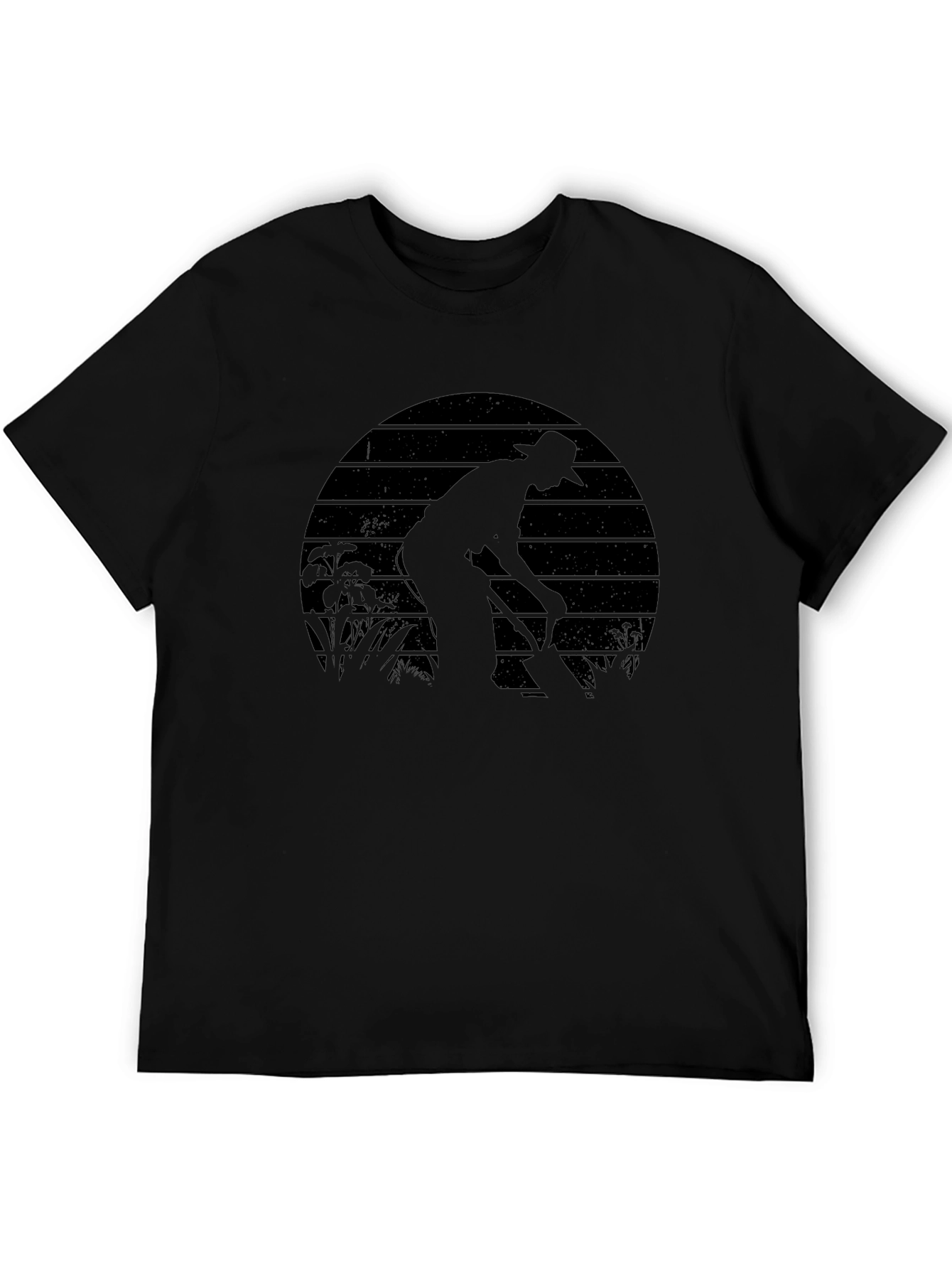 Gardener Silhouette Graphic T-Shirt - Black