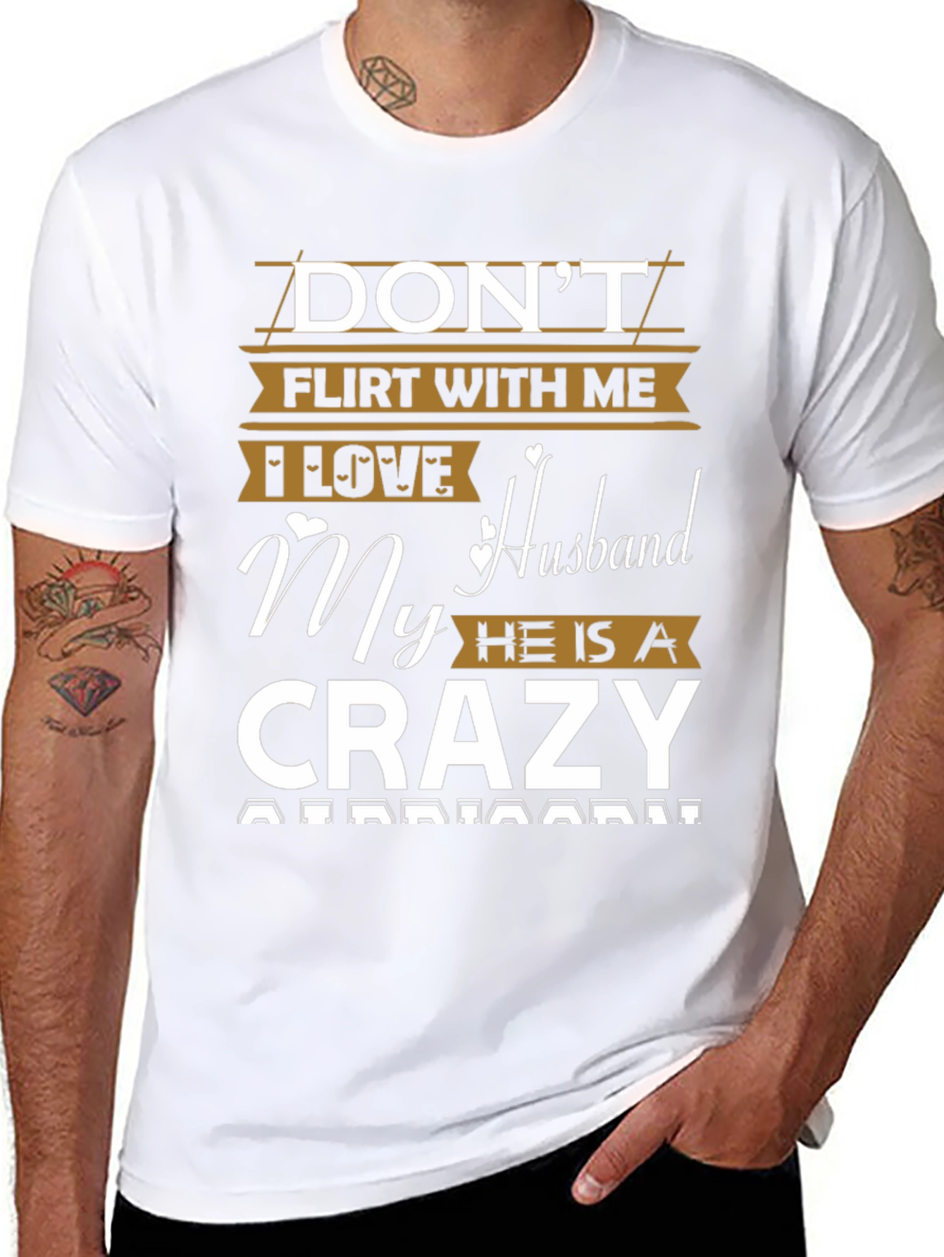 Dont Flirt Husband T-Shirt