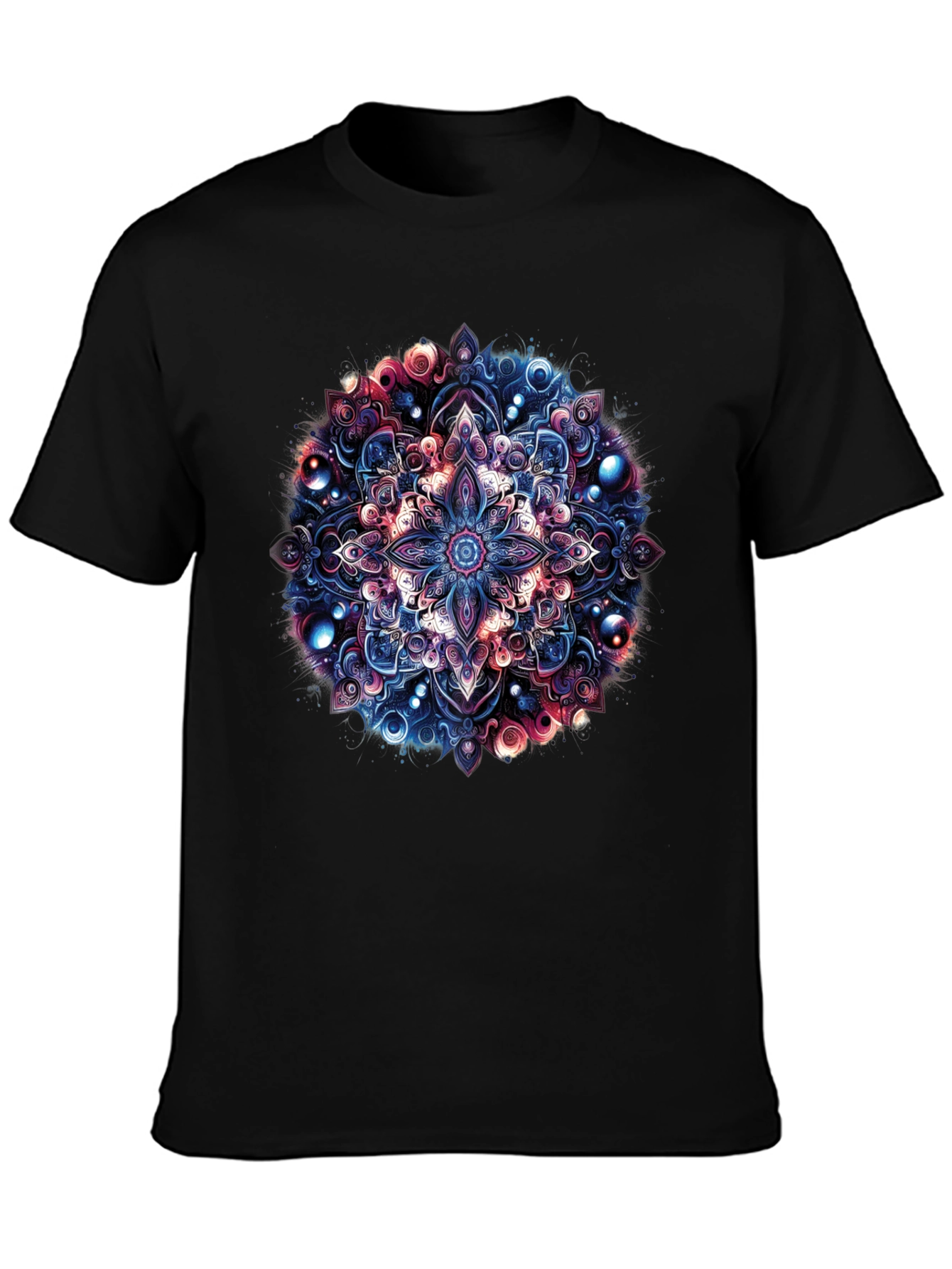 Mandala Art Graphic Black T-Shirt