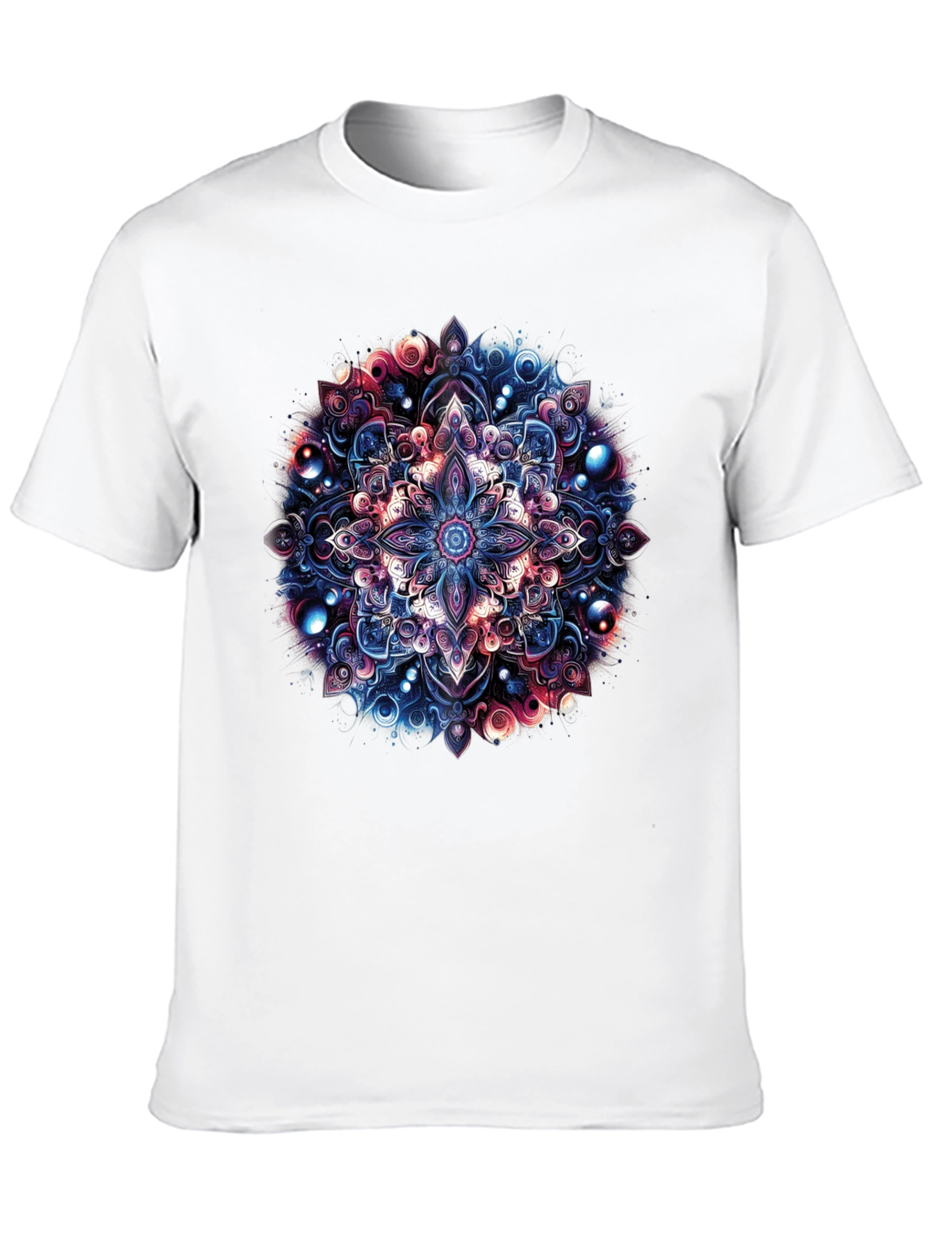 Mandala Art Graphic Black T-Shirt