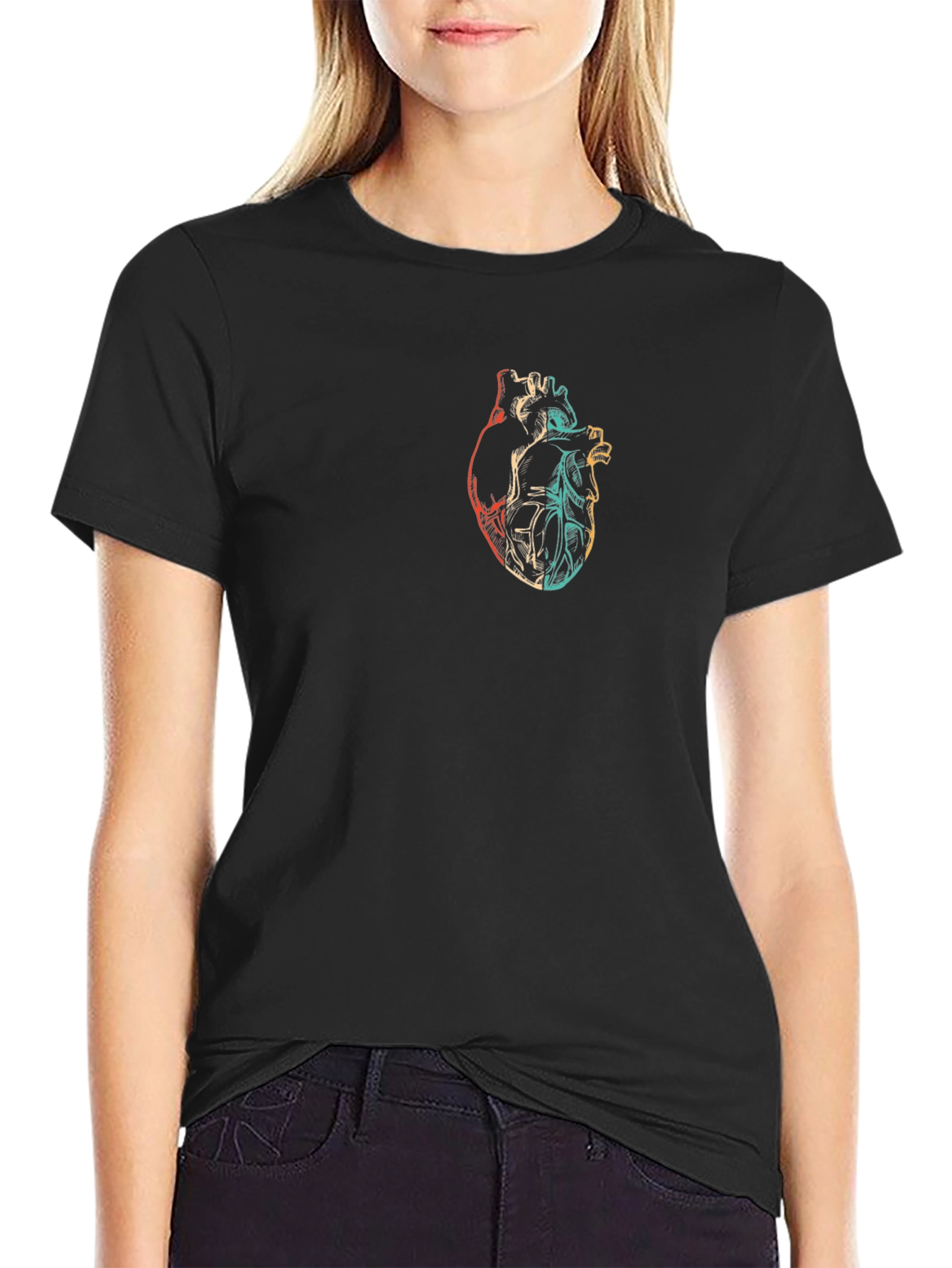 Anatomical Heart Graphic Tee - Stylish & Unique