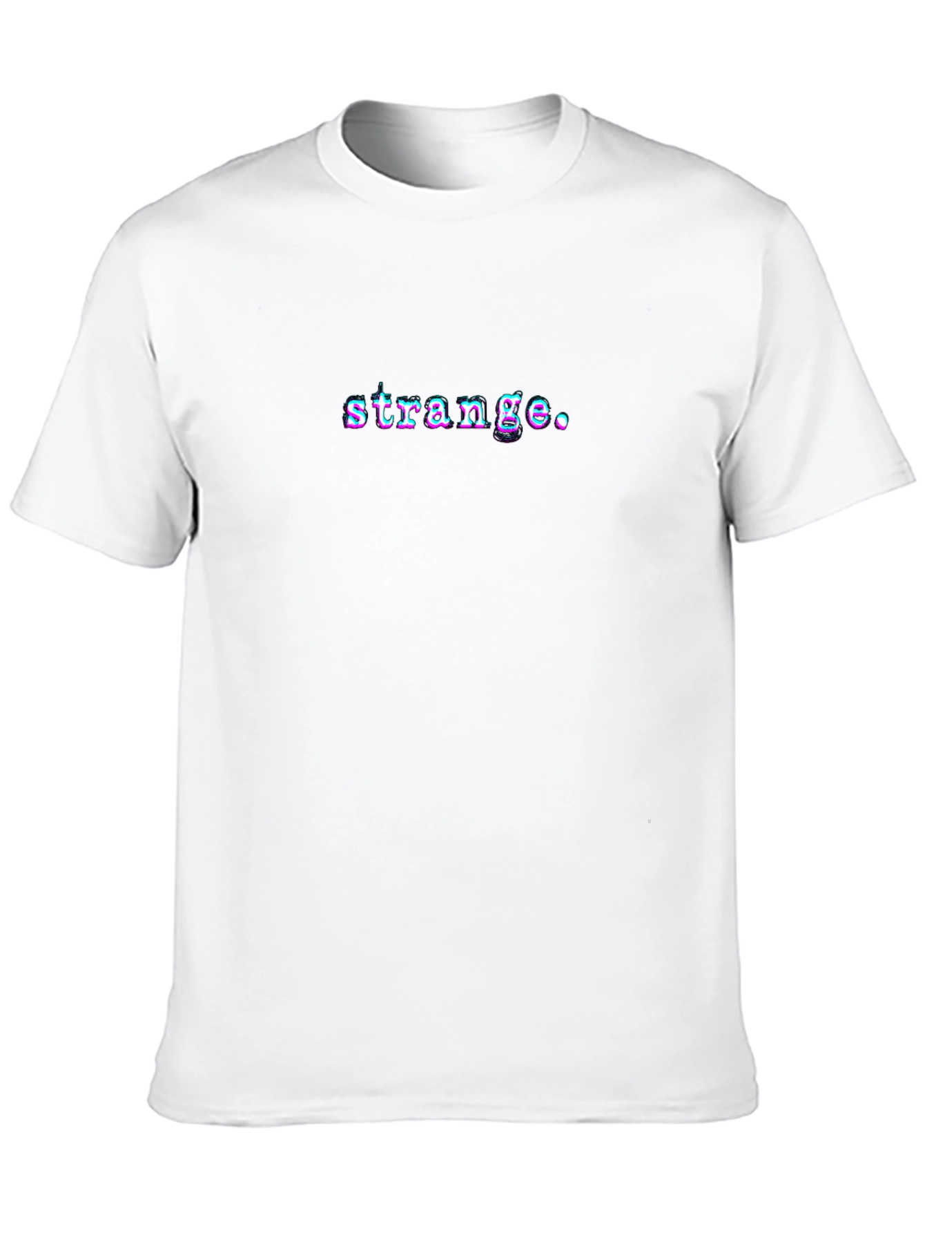 Strange Graphic Tee - Black Short Sleeve T-Shirt