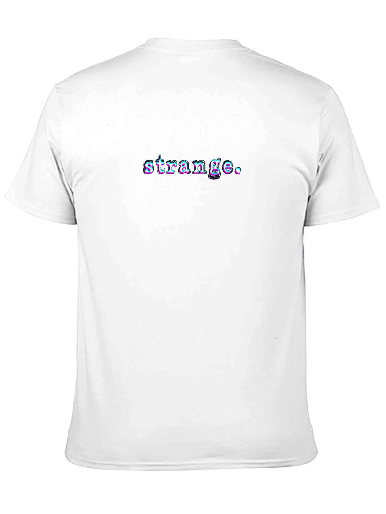 Strange Graphic Tee - Black Short Sleeve T-Shirt