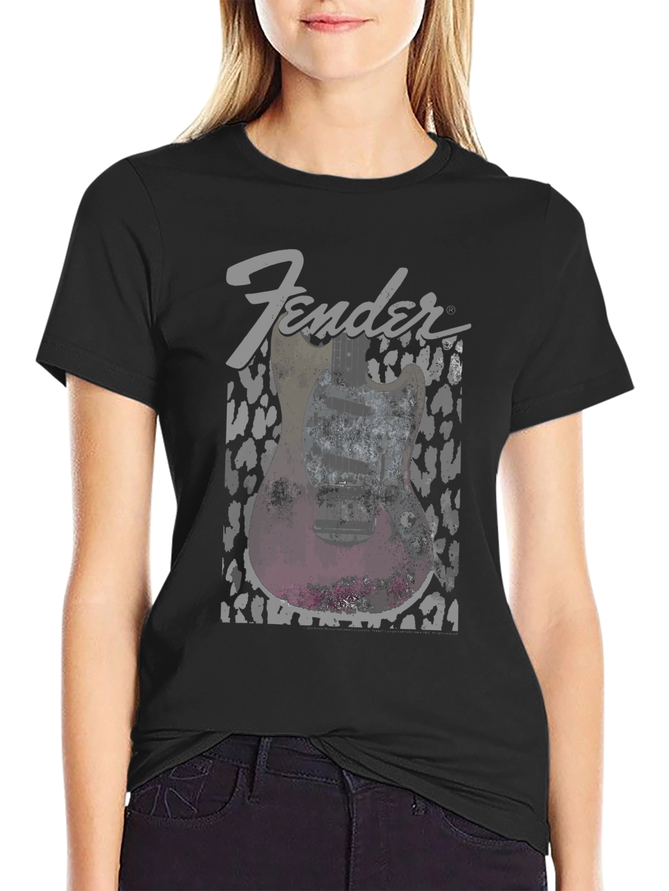 Fender Guitar Graphic Black T-Shirt